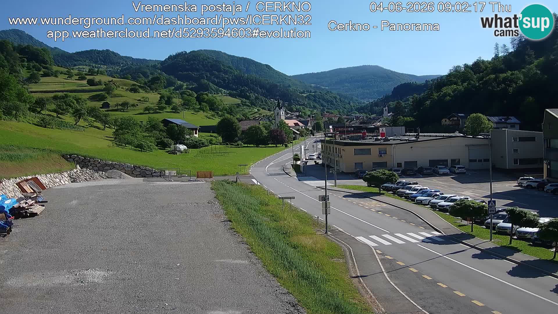 Cerkno ulaz u grad – Kamera uživo