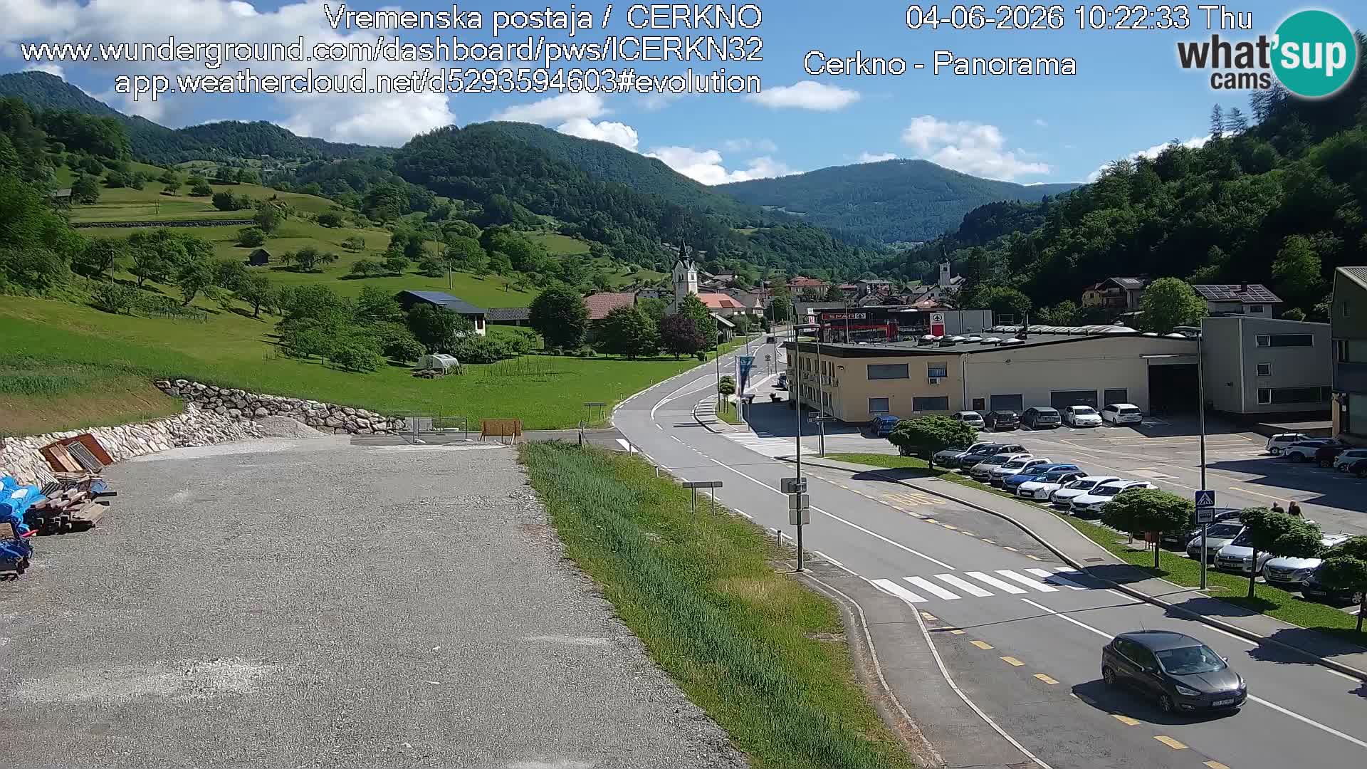 Cerkno Stadteingang Live-Webcam
