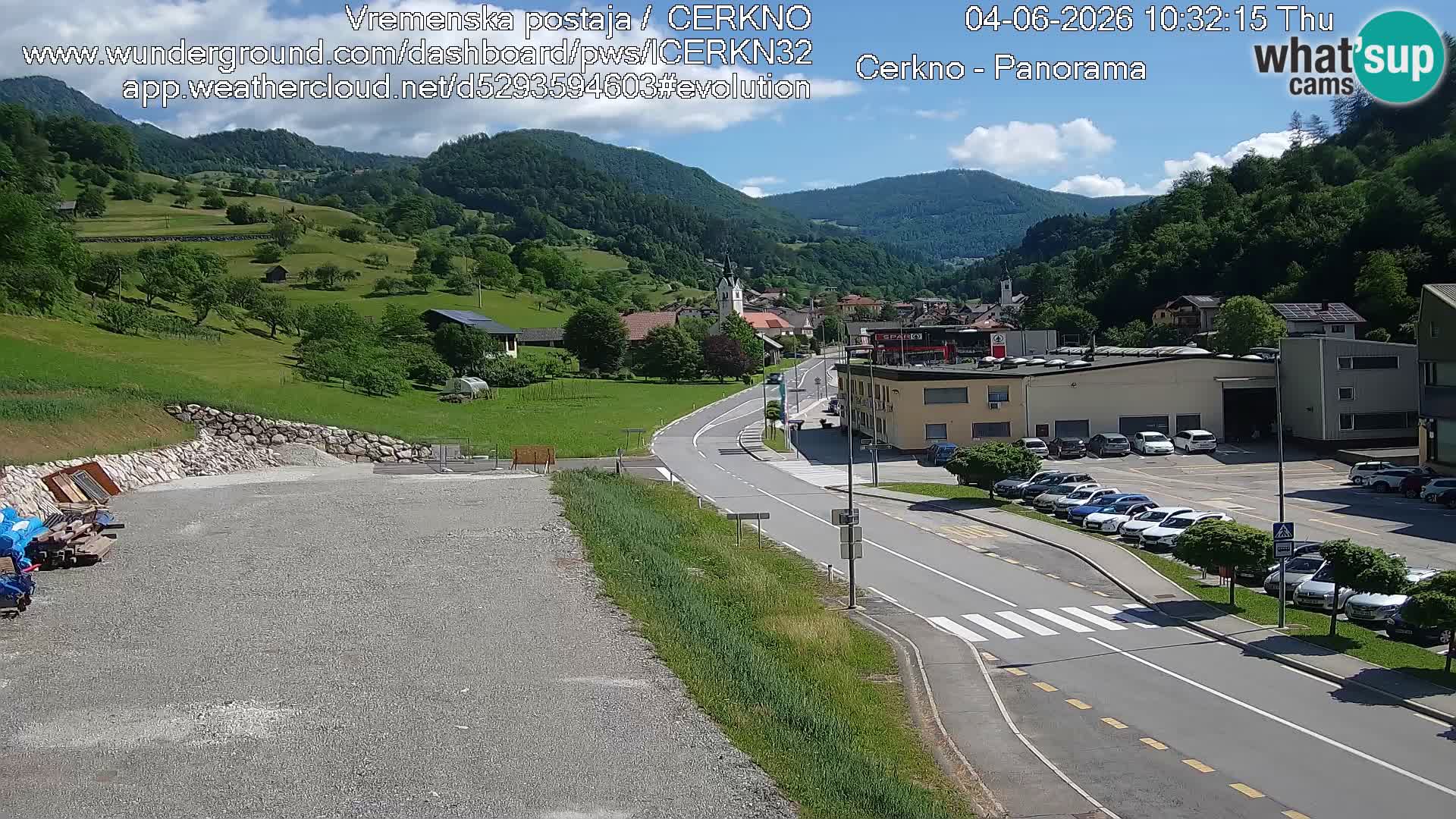 Cerkno Stadteingang Live-Webcam