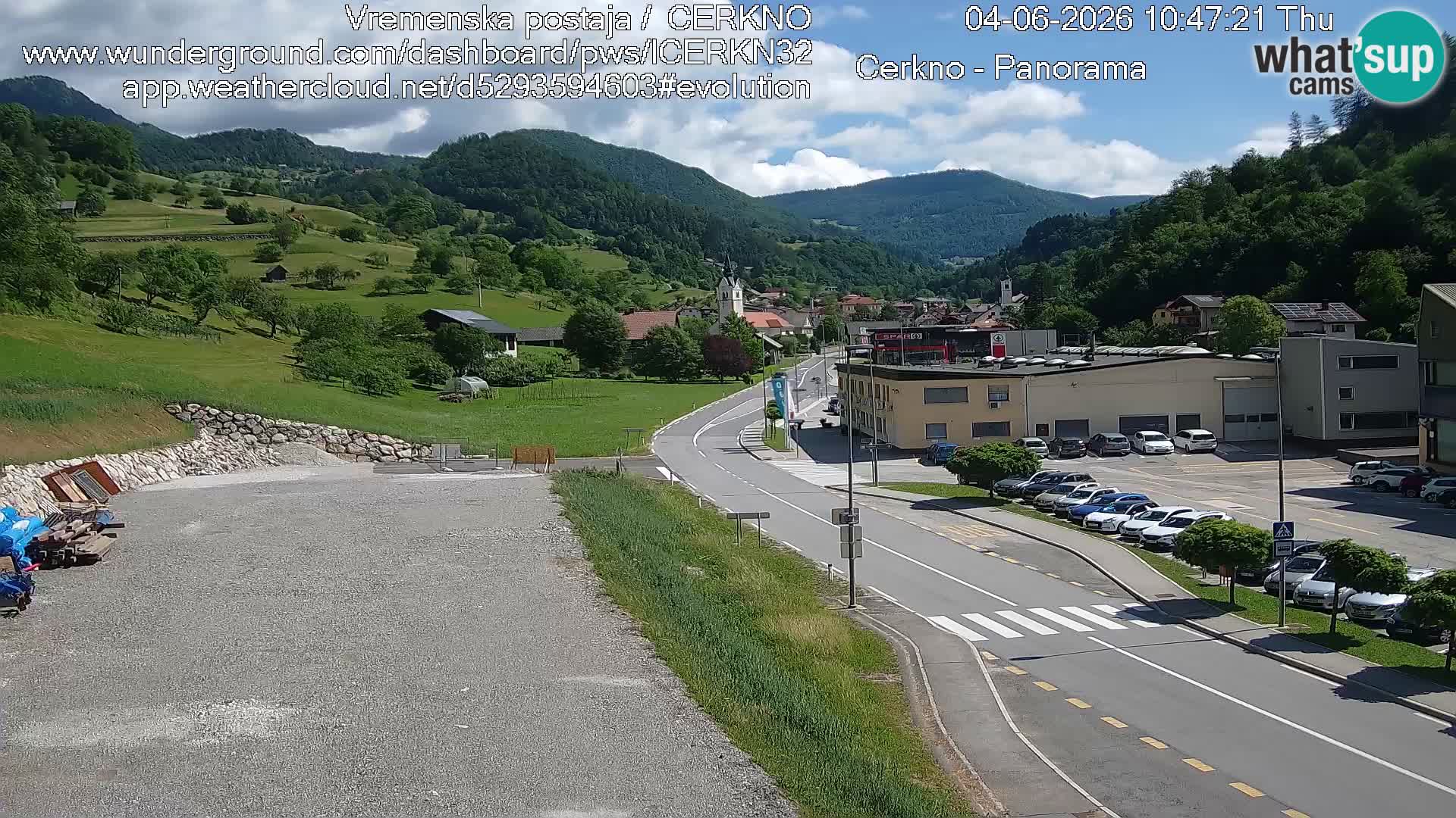 Cerkno Stadteingang Live-Webcam