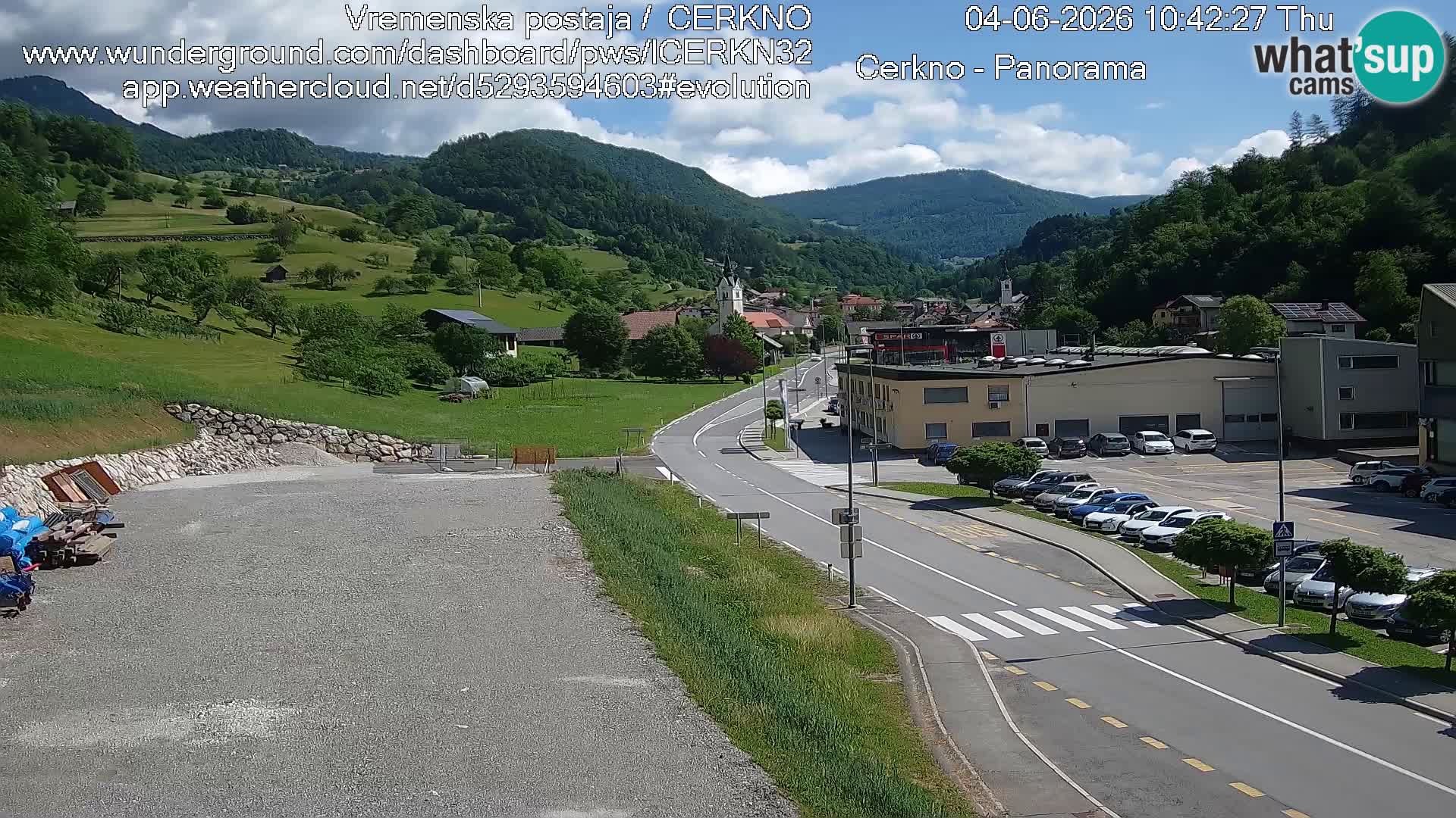 Cerkno ulaz u grad – Kamera uživo