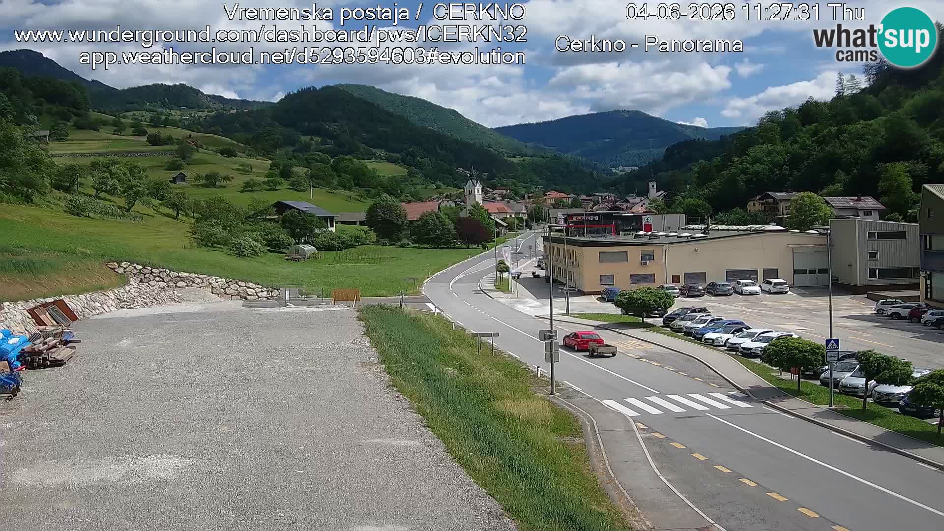 Cerkno ulaz u grad – Kamera uživo