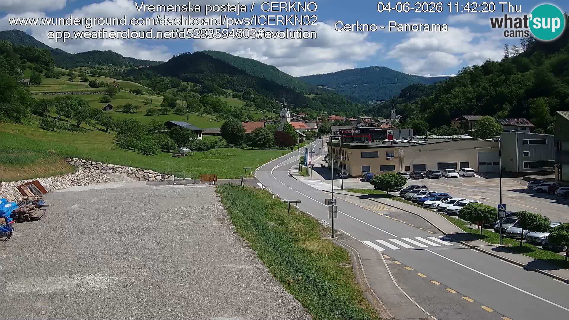 Webcam Ingresso Città di Cerkno