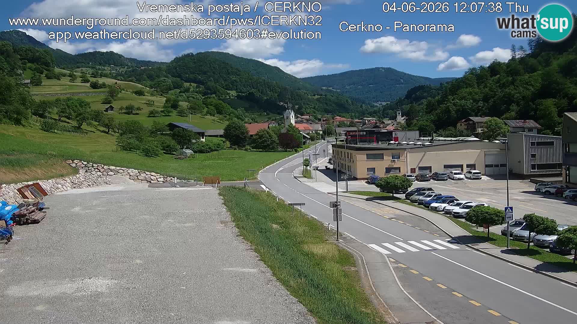 Webcam Ingresso Città di Cerkno