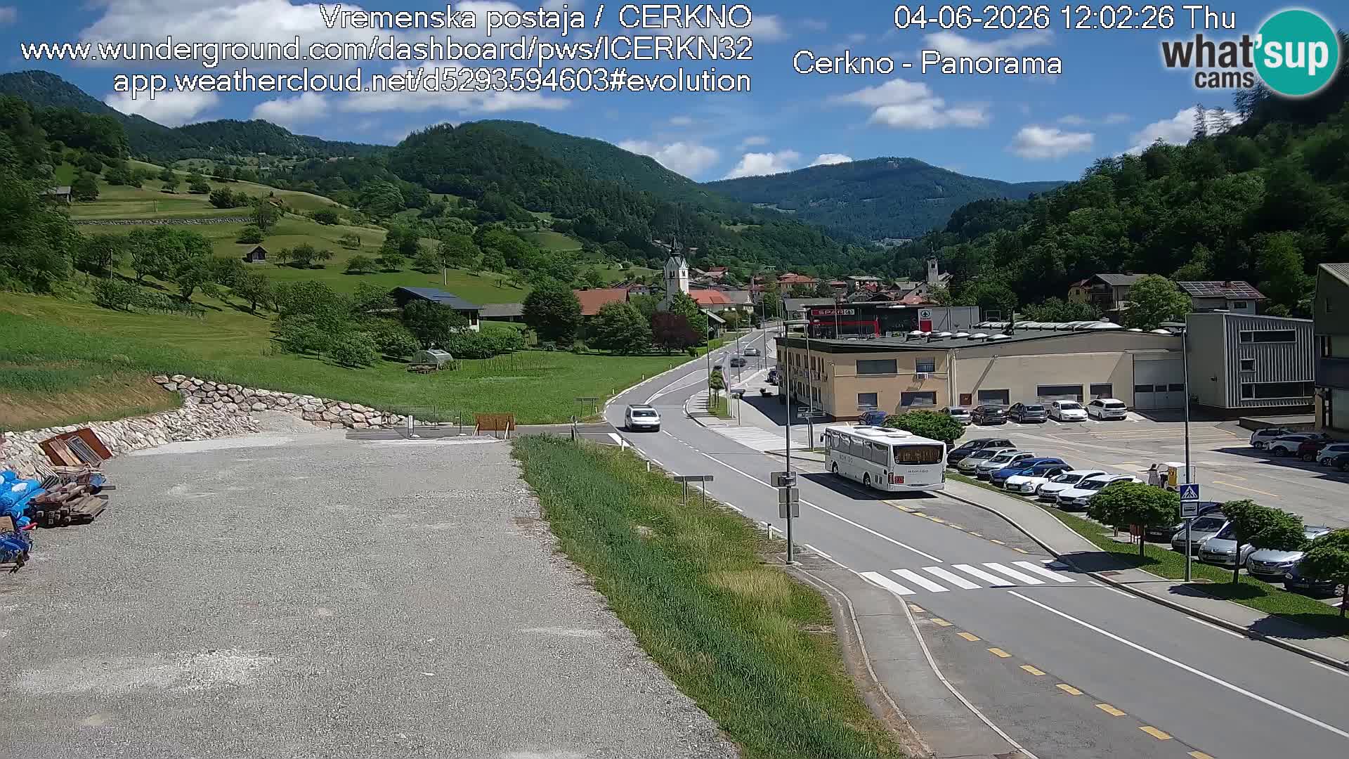 Cerkno Stadteingang Live-Webcam