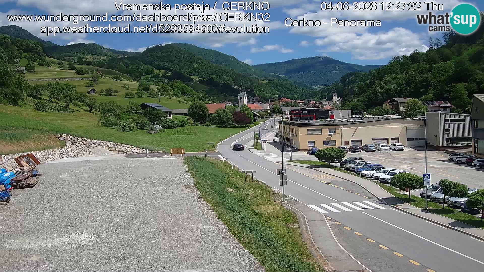 Cerkno Stadteingang Live-Webcam