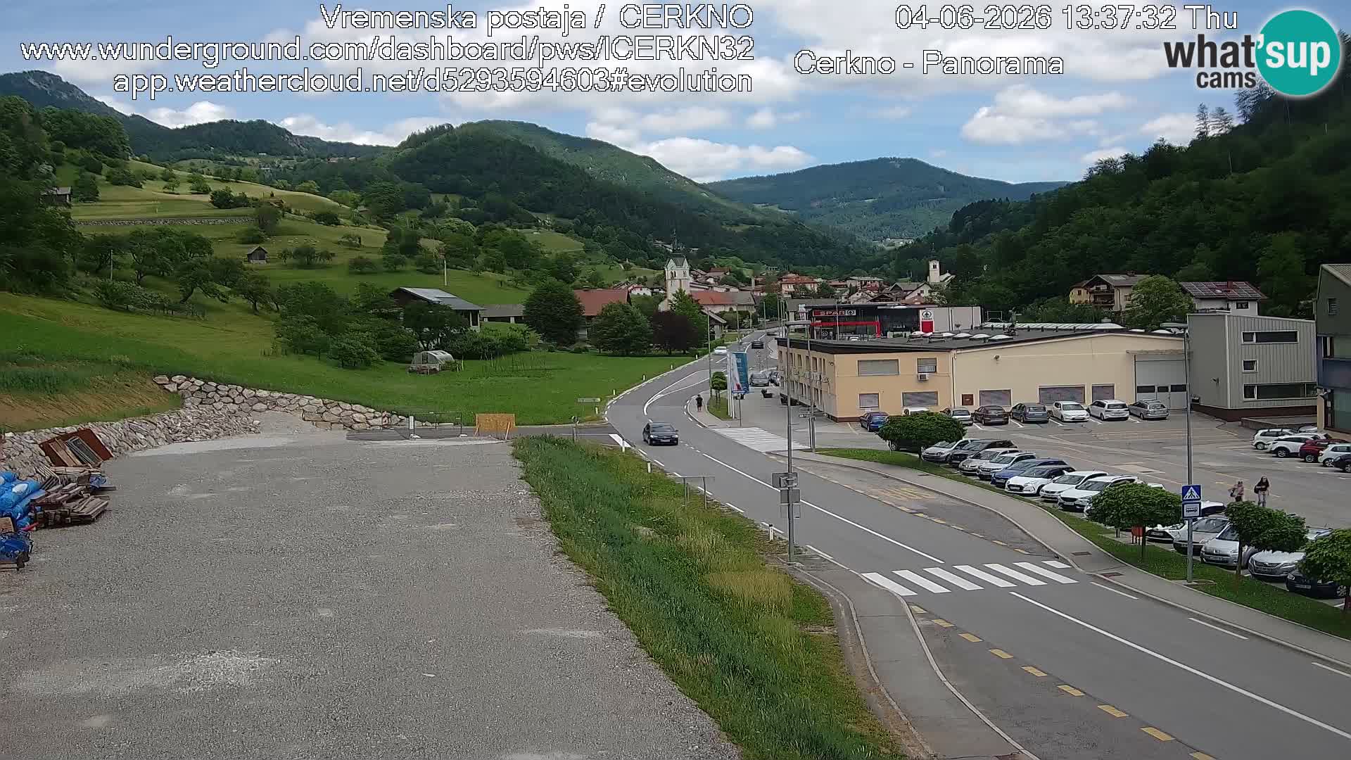 Cerkno Stadteingang Live-Webcam