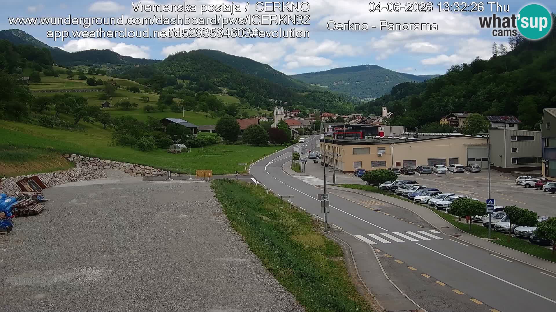 Webcam Ingresso Città di Cerkno