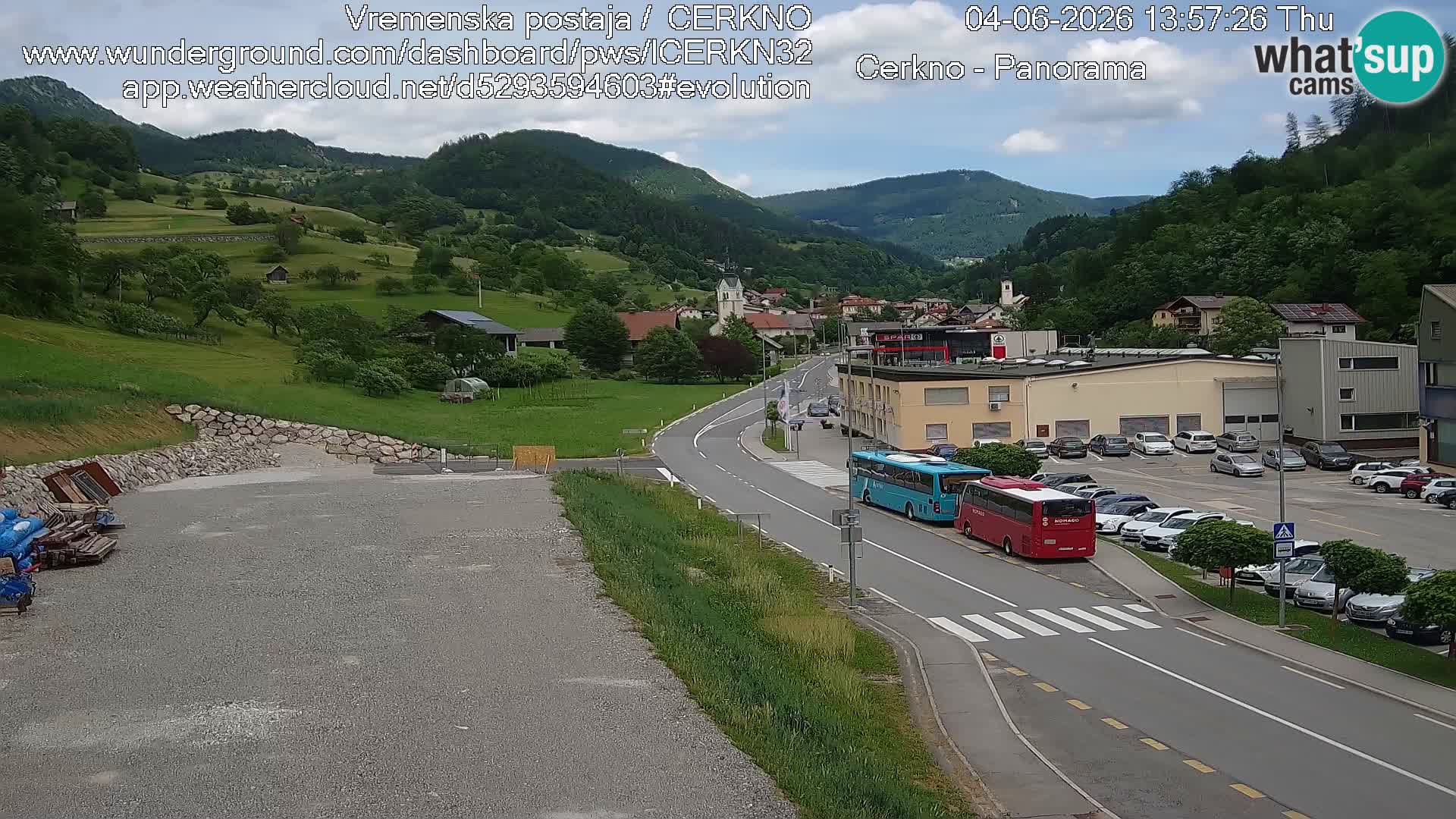 Cerkno Stadteingang Live-Webcam