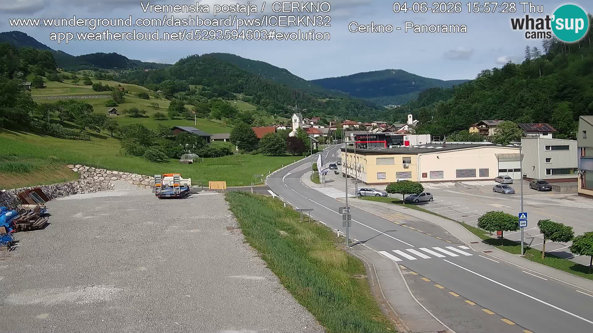 Cerkno Stadteingang Live-Webcam