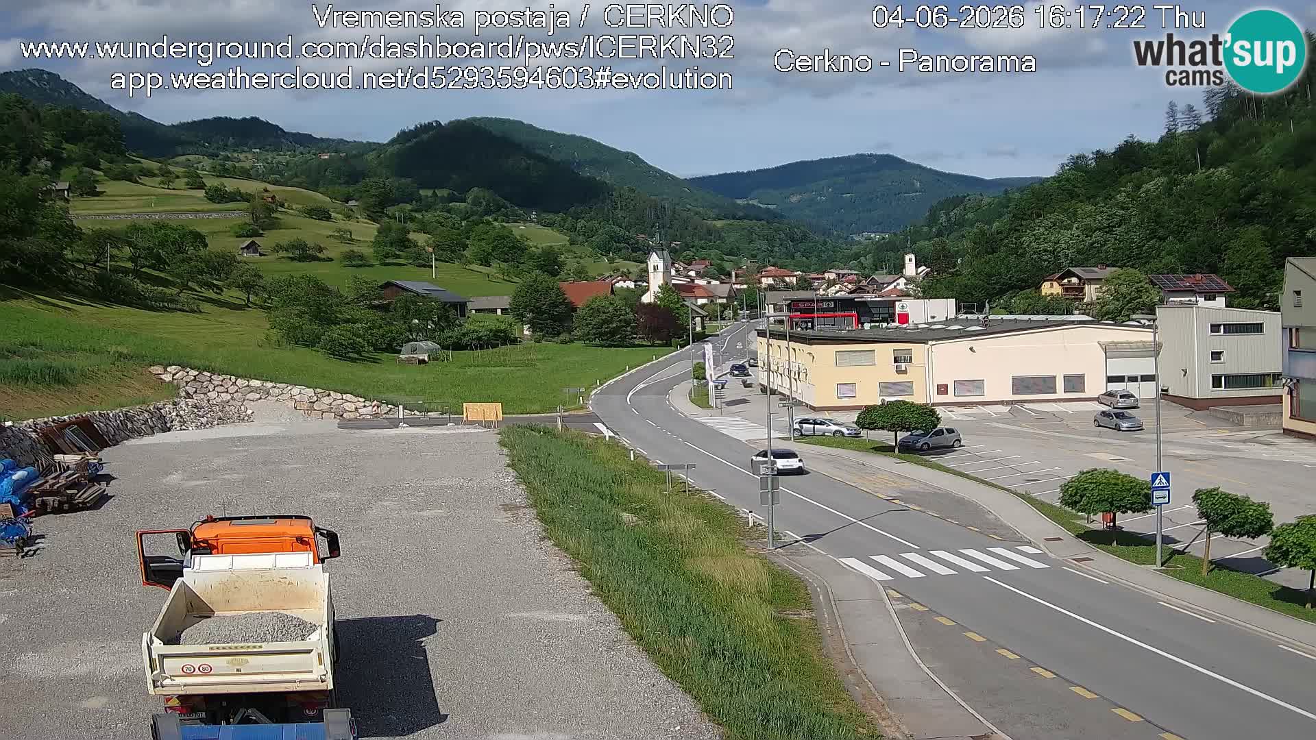 Cerkno Stadteingang Live-Webcam
