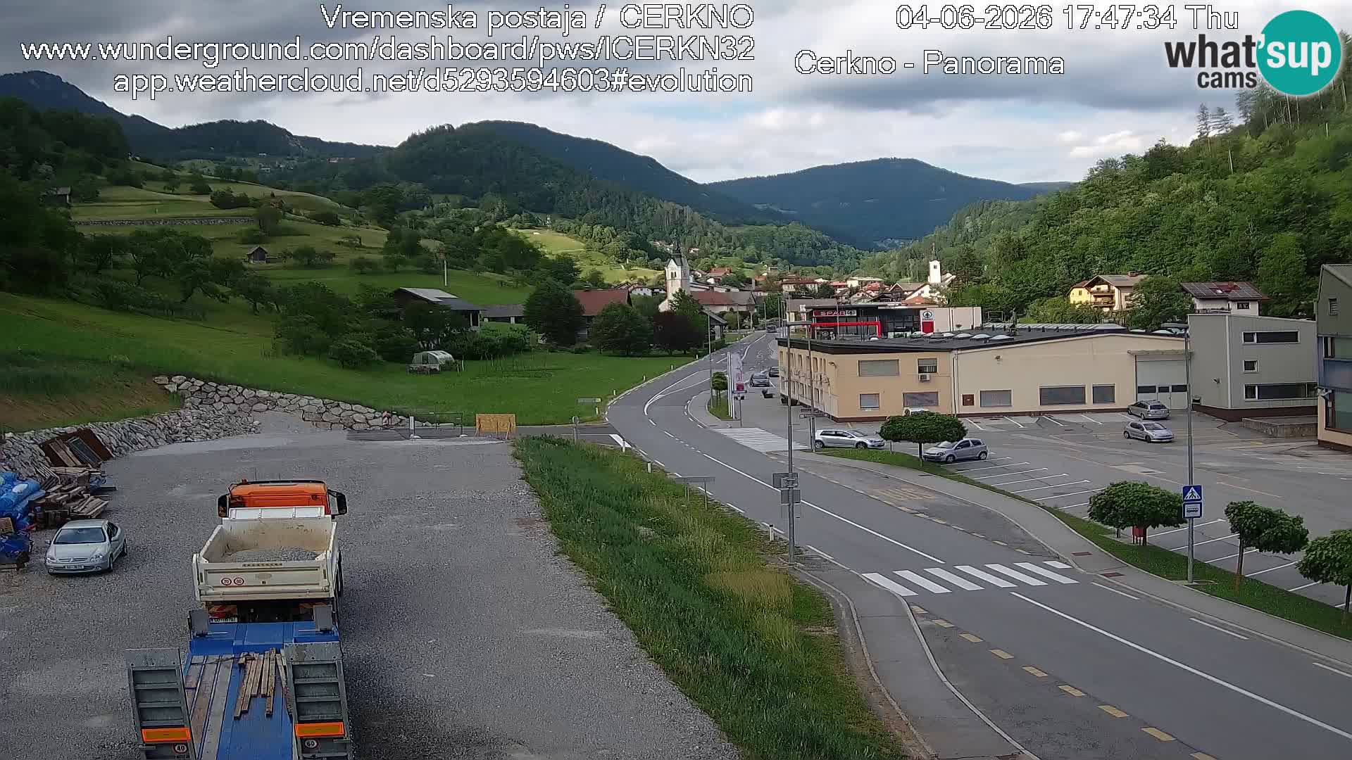 Cerkno ulaz u grad – Kamera uživo