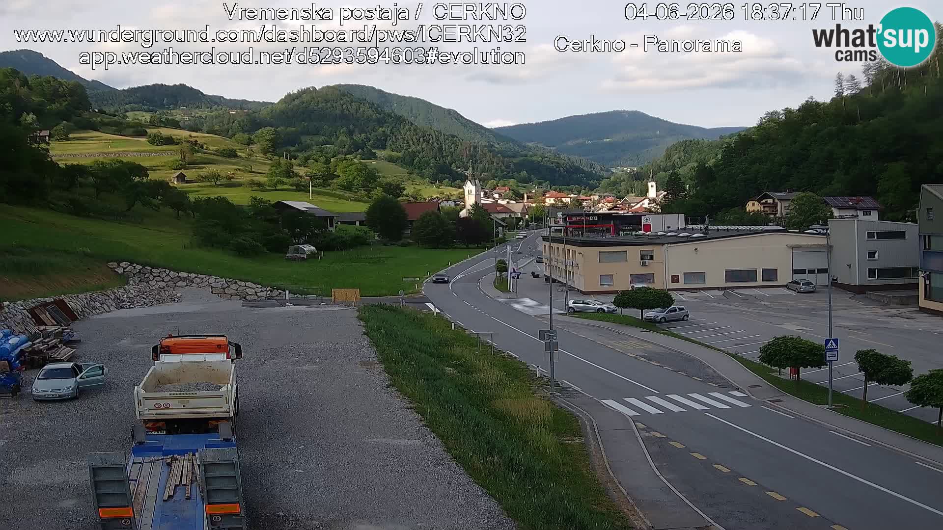 Cerkno ulaz u grad – Kamera uživo