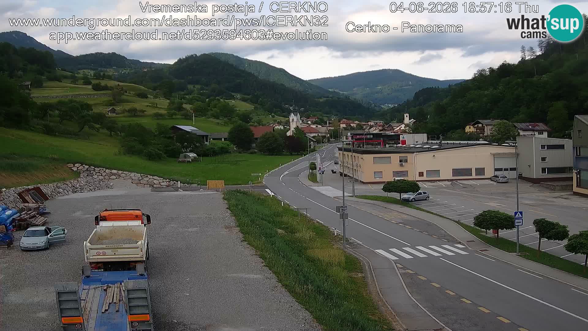 Cerkno ulaz u grad – Kamera uživo