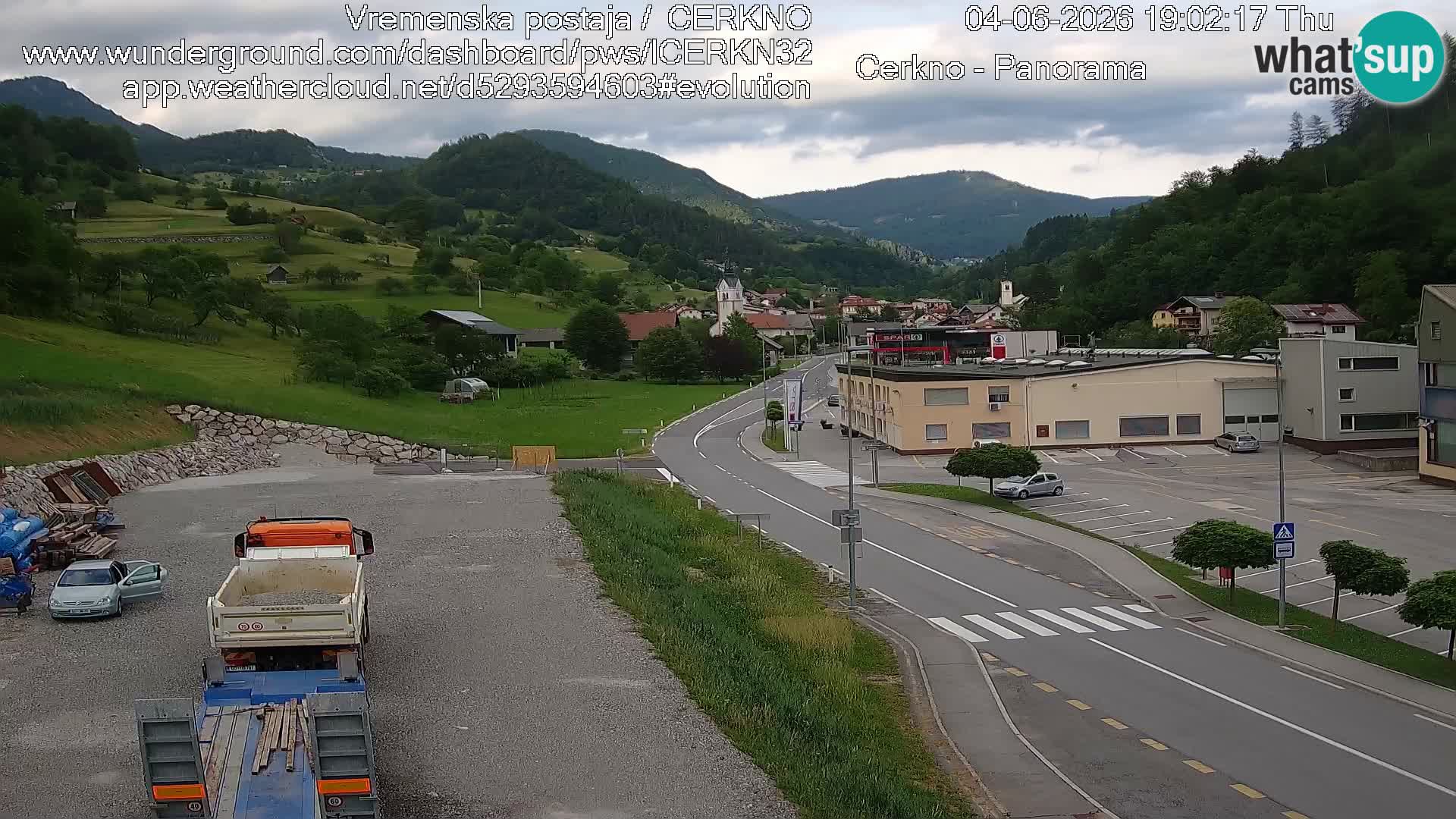 Cerkno Stadteingang Live-Webcam