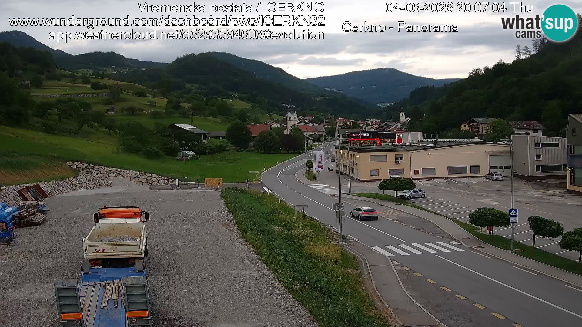 Cerkno ulaz u grad – Kamera uživo