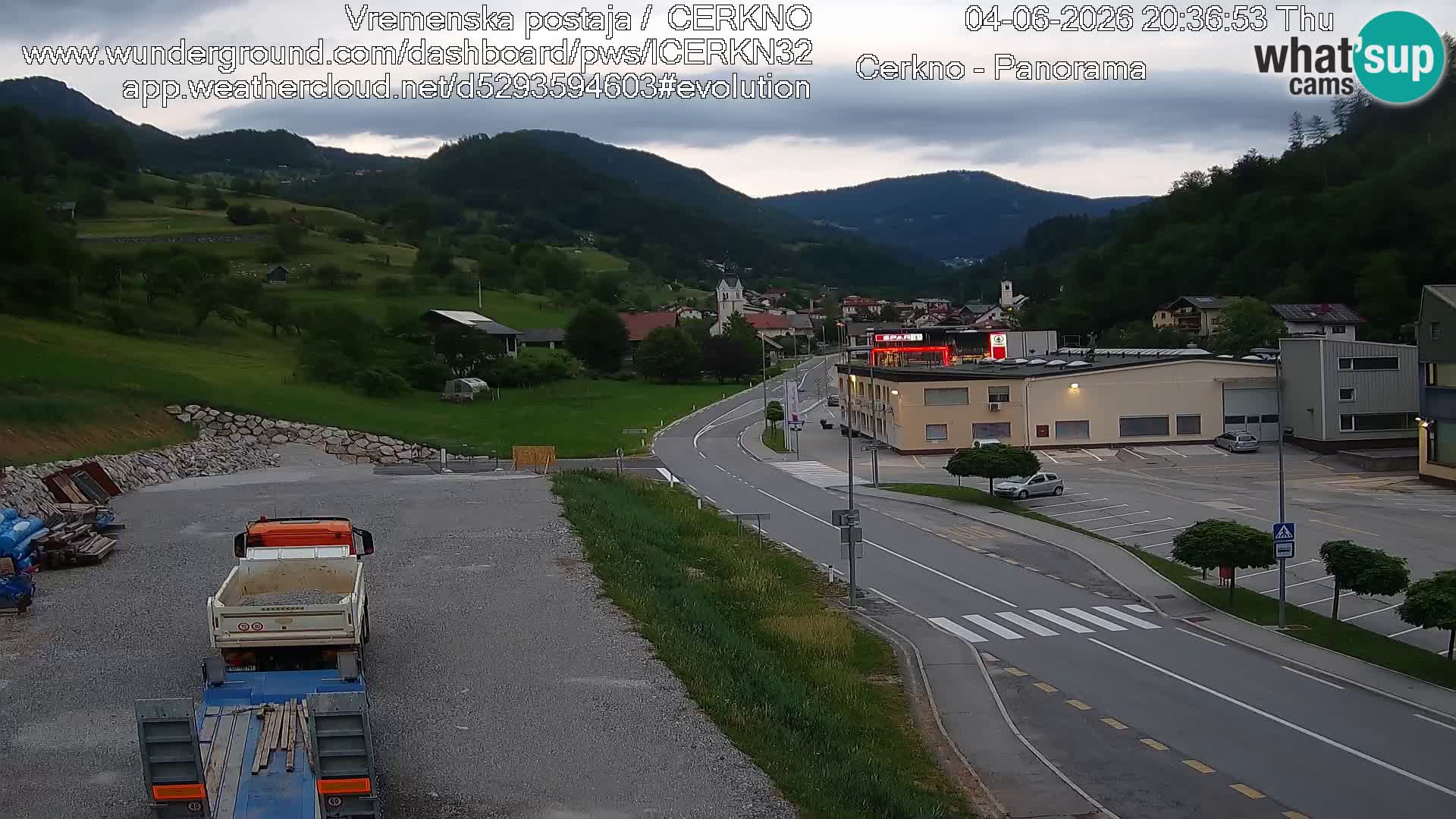 Cerkno Stadteingang Live-Webcam