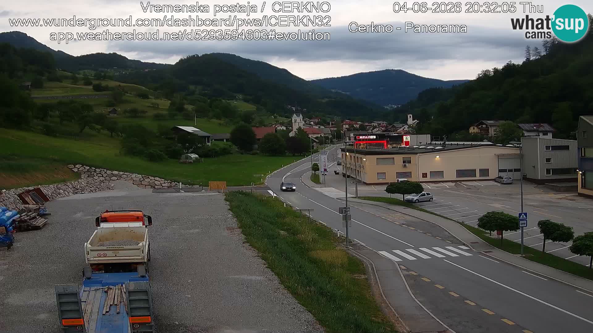 Cerkno ulaz u grad – Kamera uživo