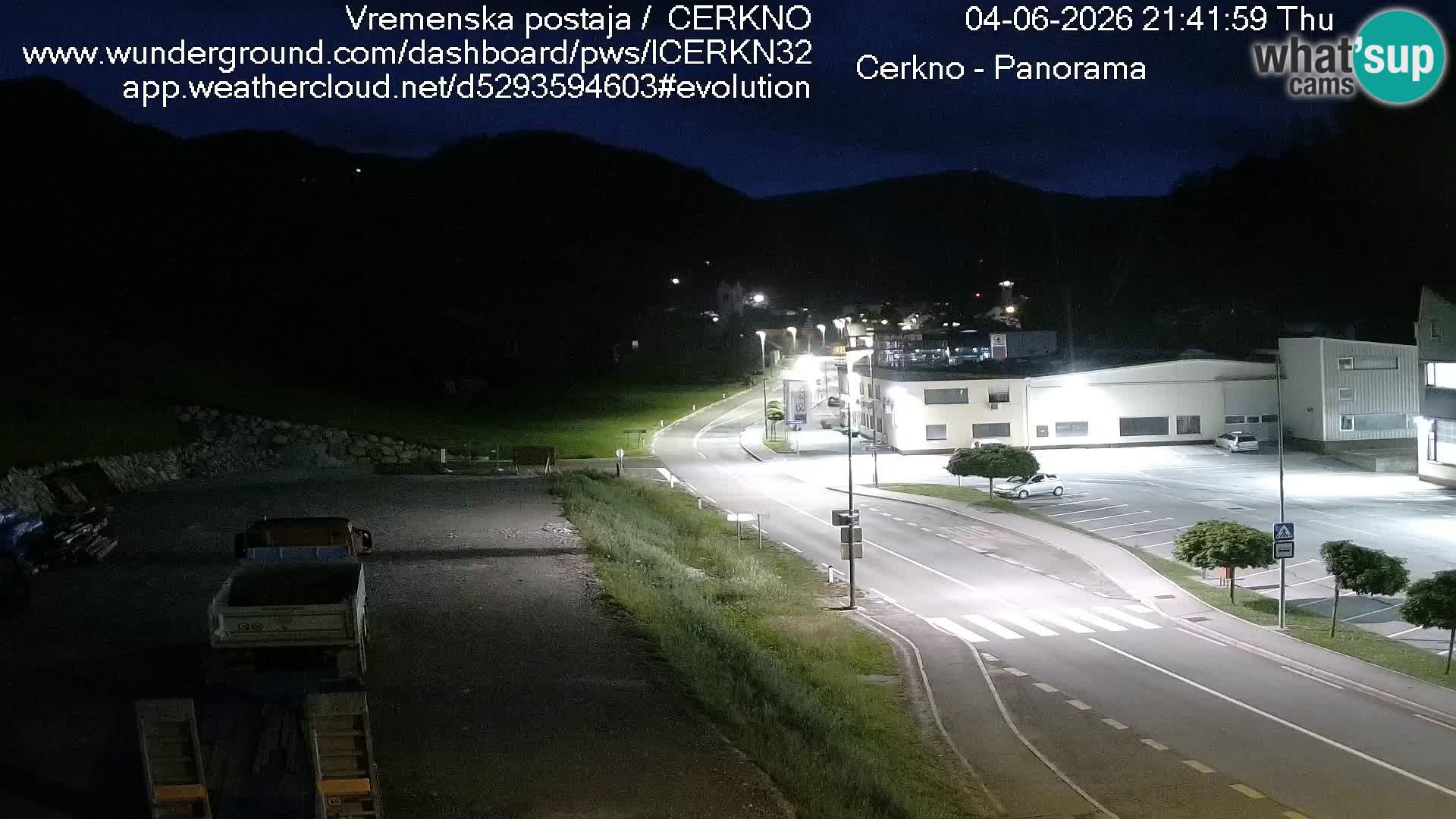 Cerkno city entrance Live Webcam