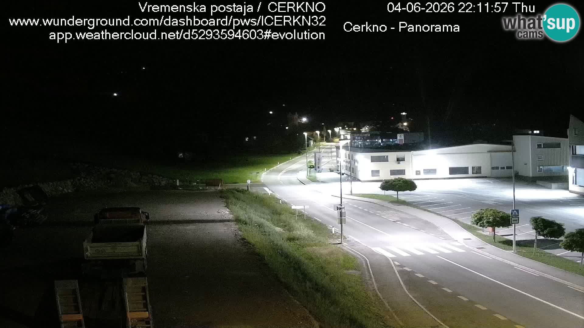 Cerkno city entrance Live Webcam