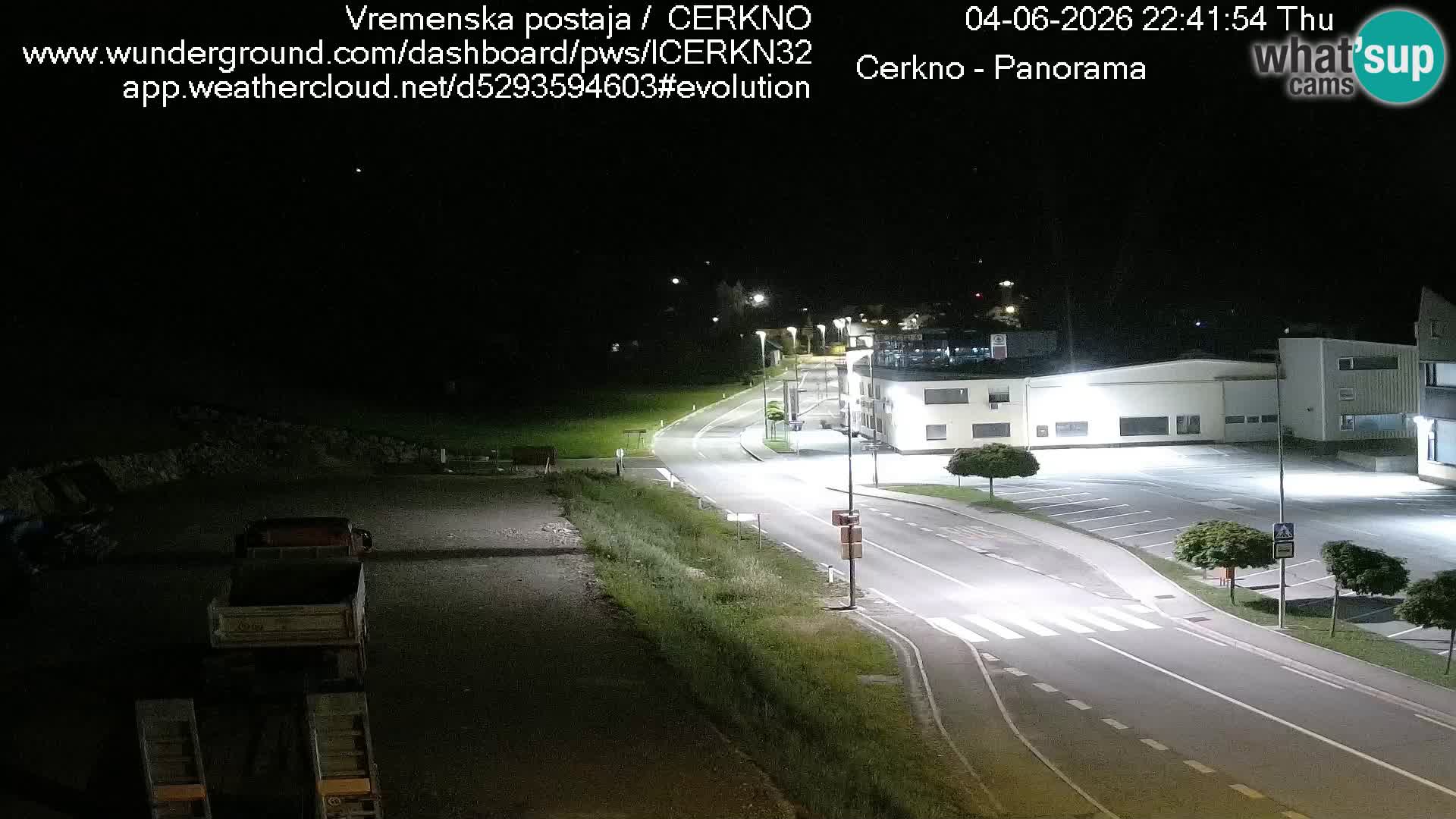 Cerkno entrada a la ciudad Webcam en vivo