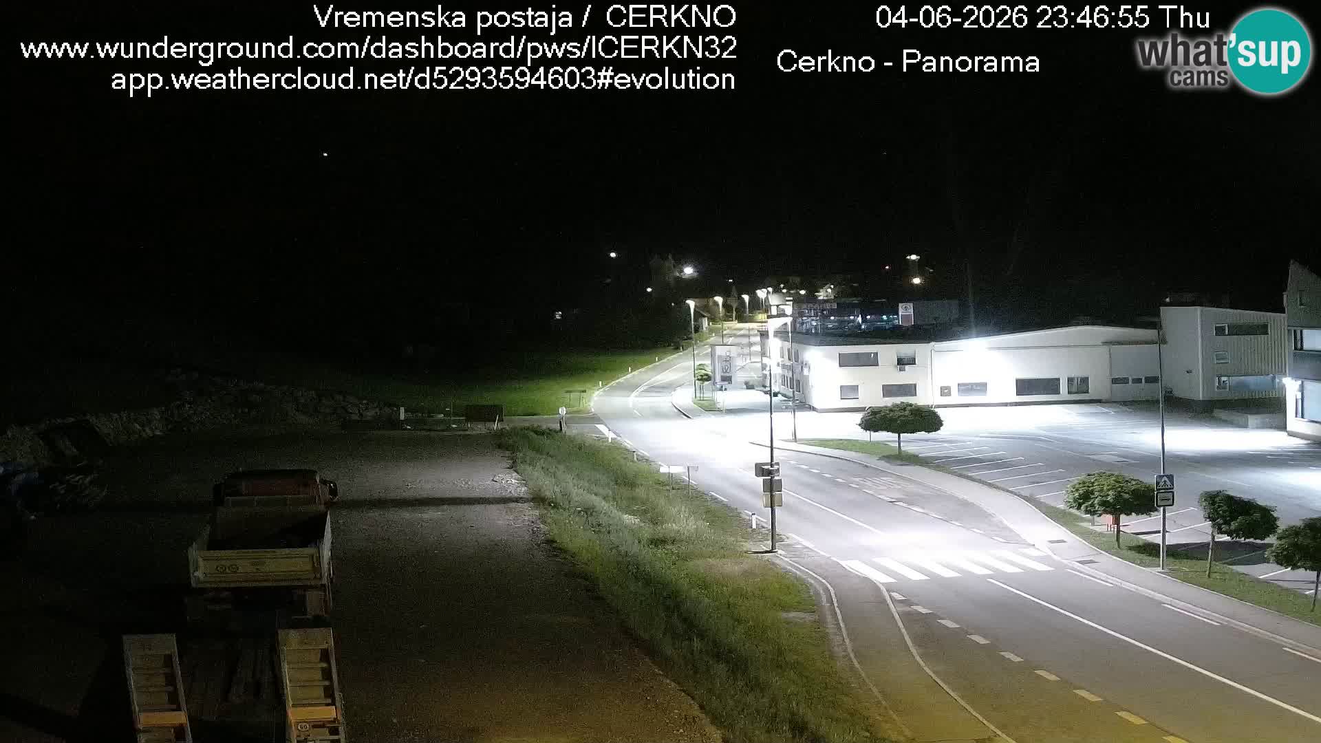 Cerkno city entrance Live Webcam