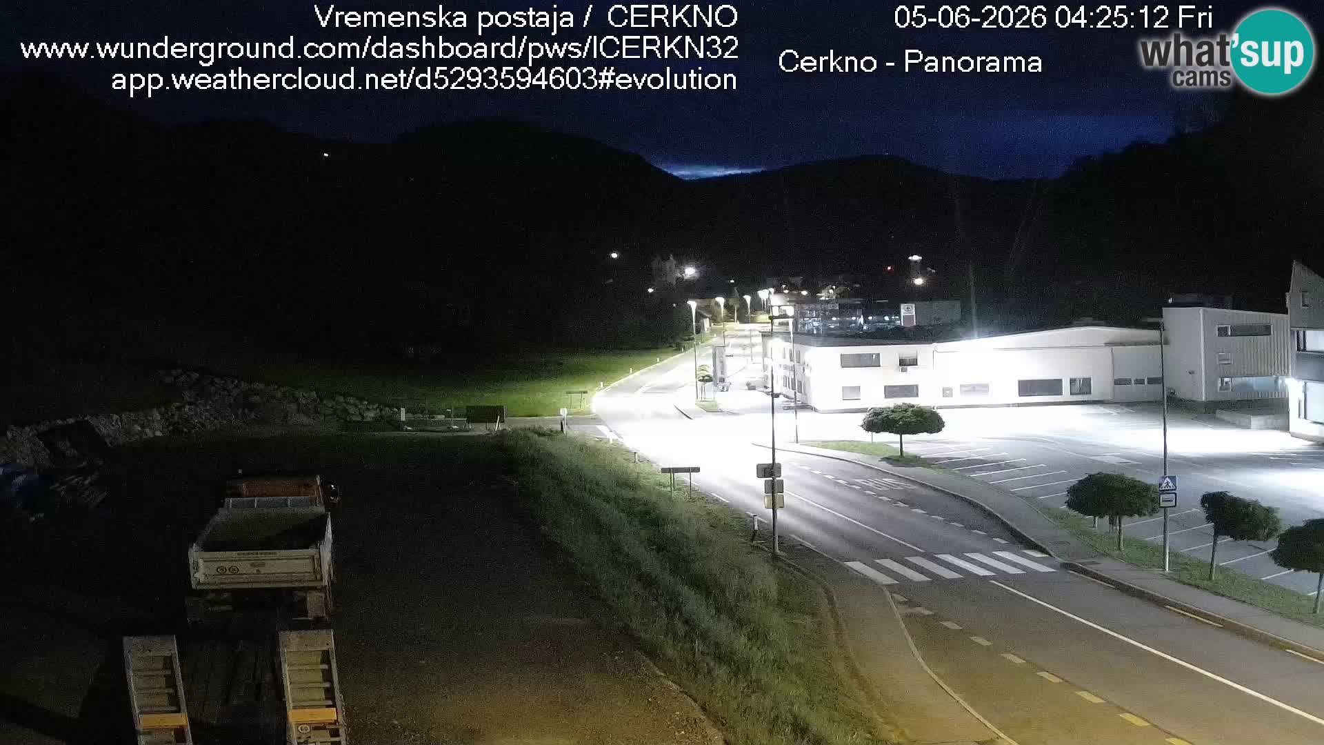 Cerkno city entrance Live Webcam