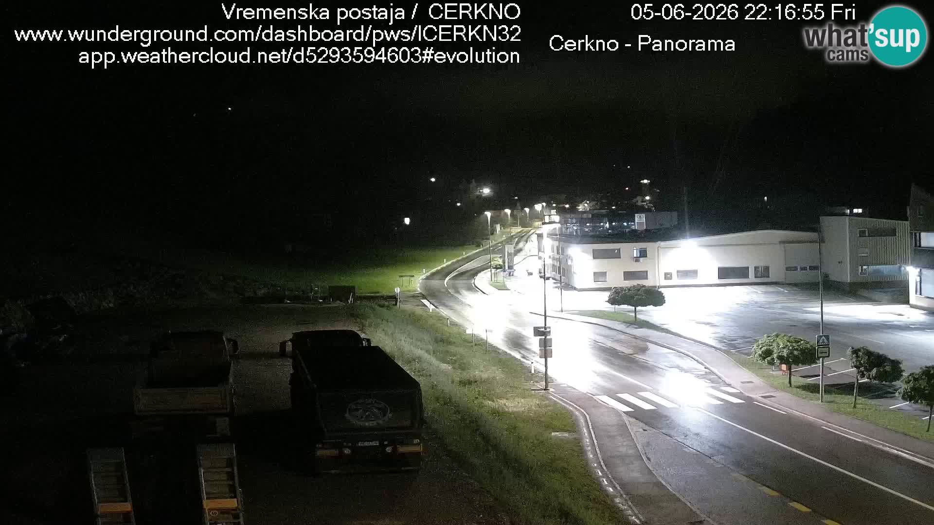 Cerkno city entrance Live Webcam