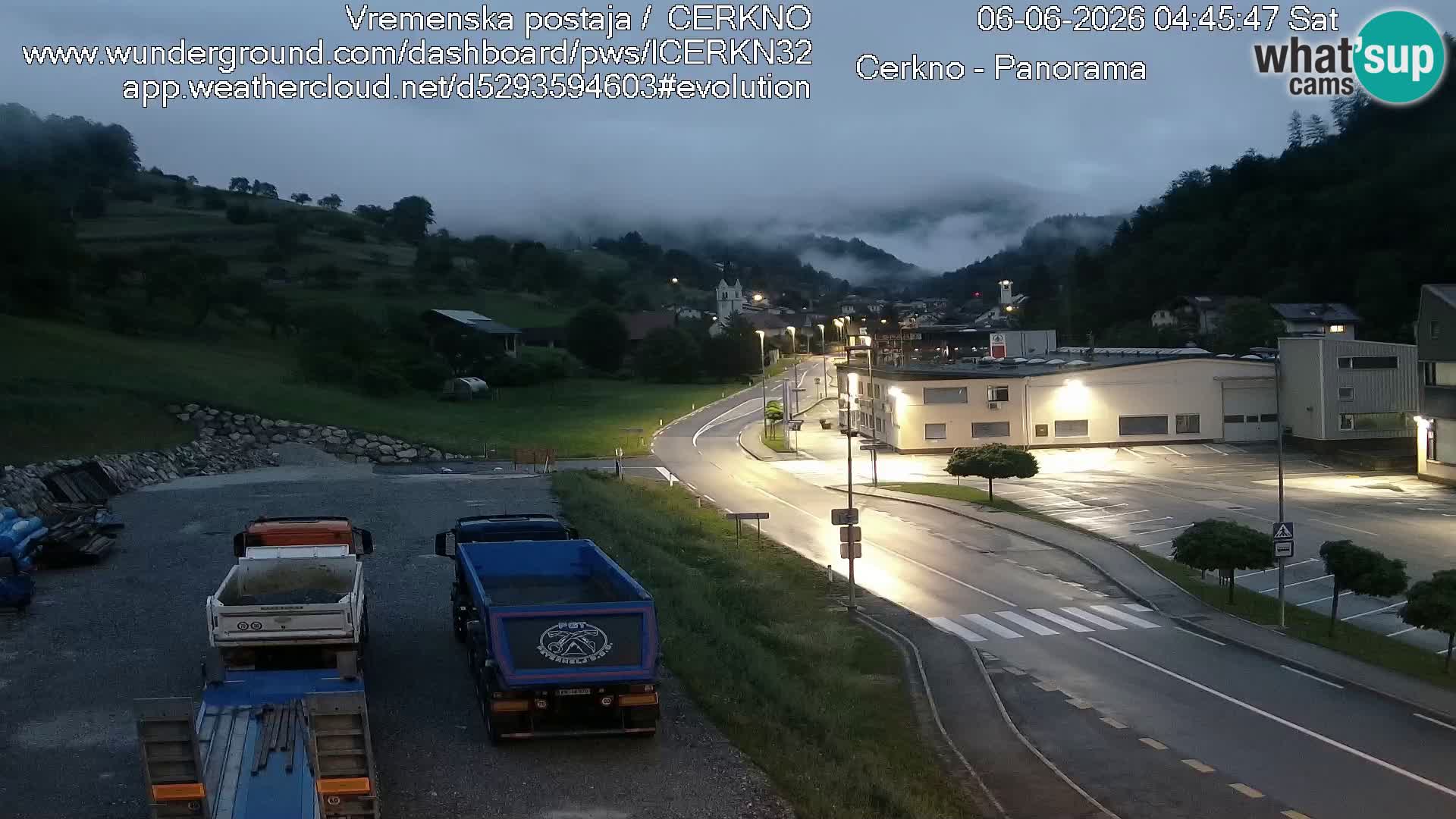 Cerkno city entrance Live Webcam