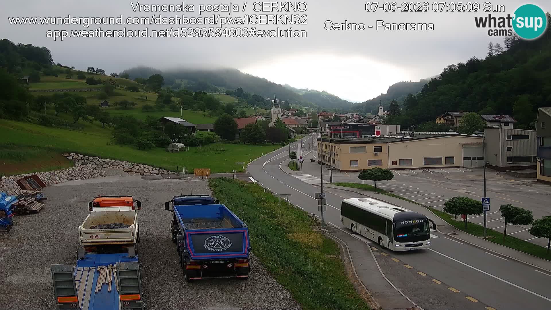 Cerkno city entrance Live Webcam