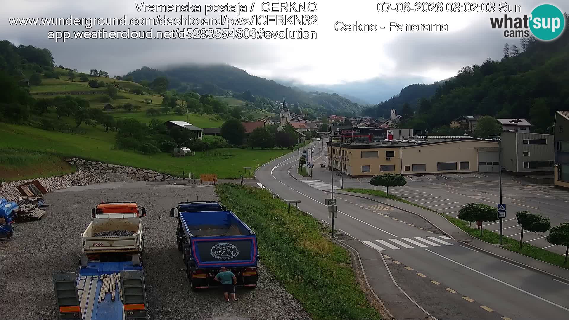 Cerkno ulaz u grad – Kamera uživo