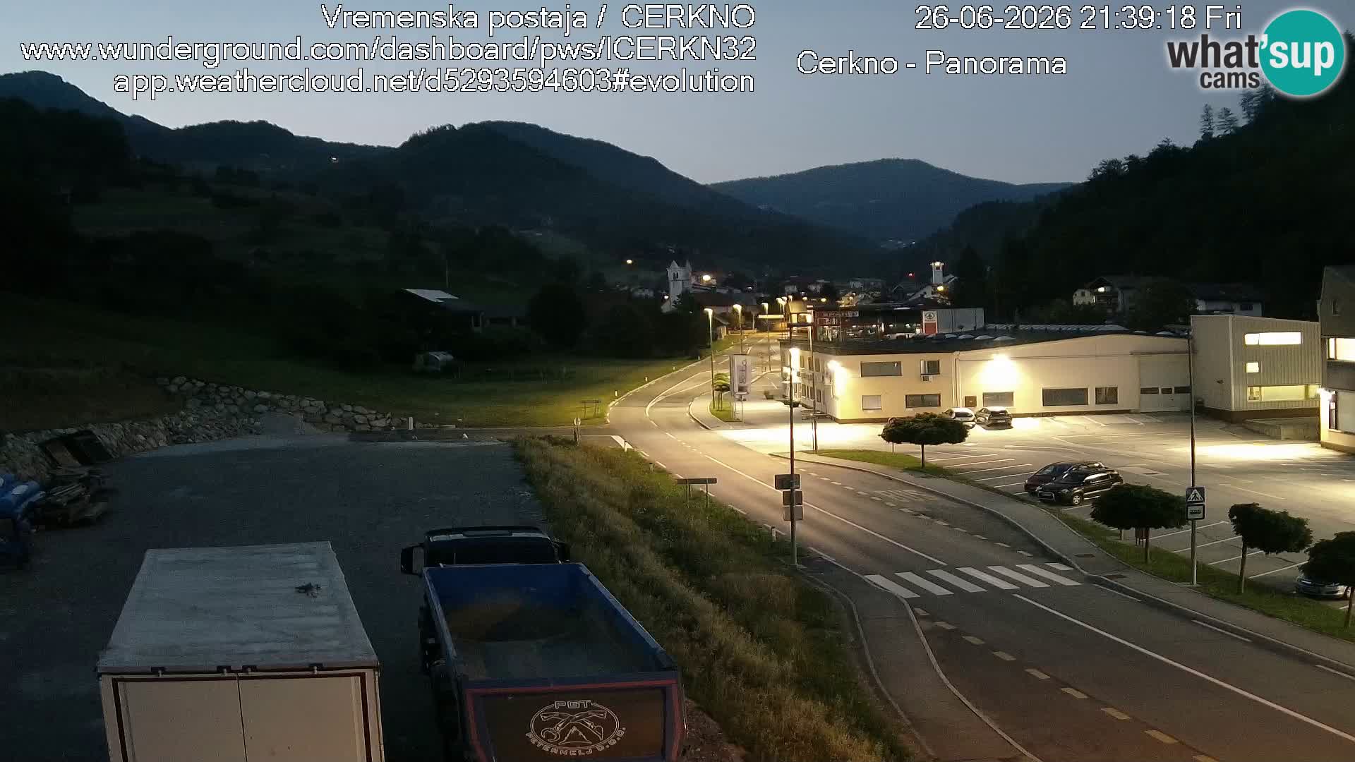 Cerkno ulaz u grad – Kamera uživo