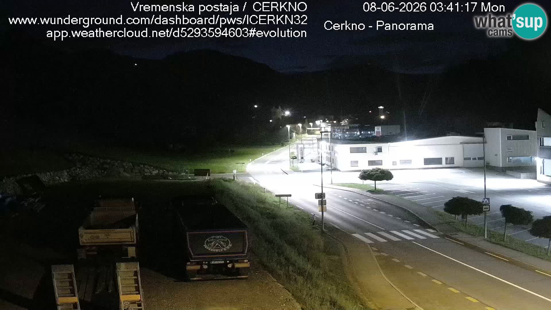 Cerkno city entrance Live Webcam