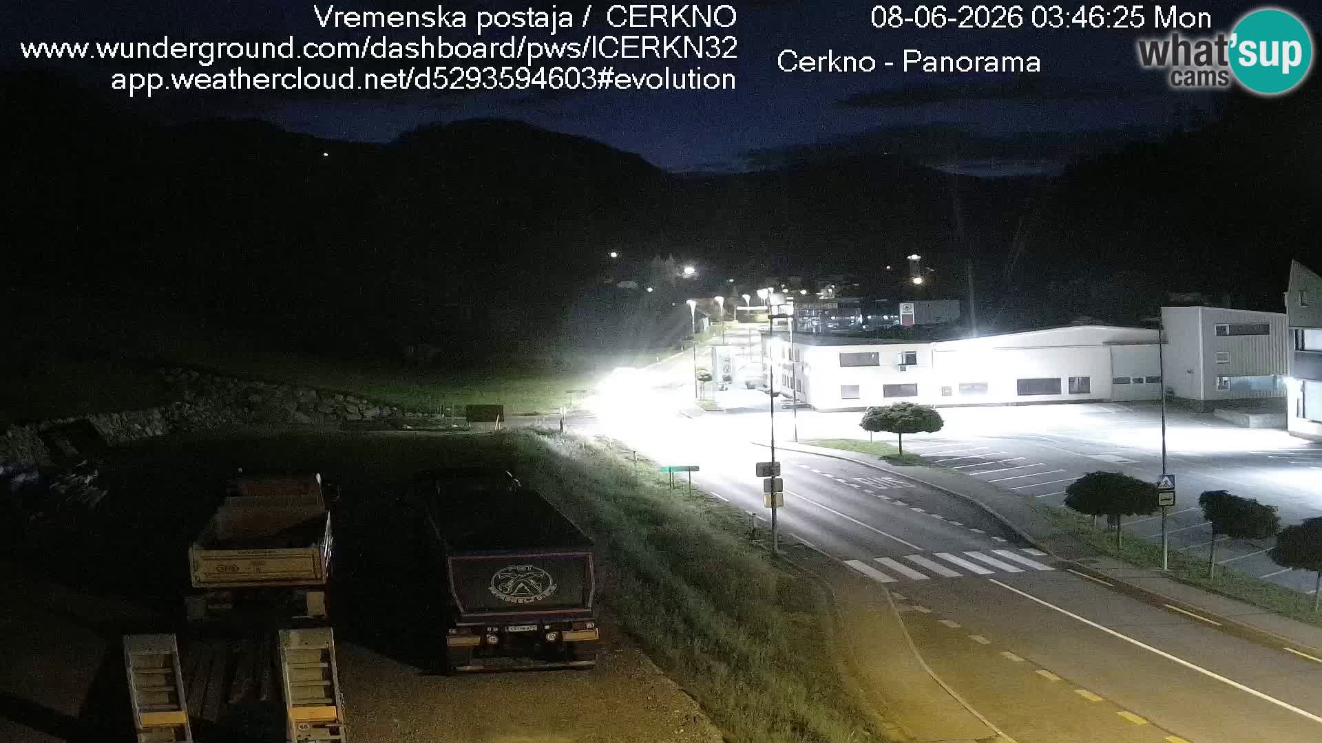 Cerkno city entrance Live Webcam