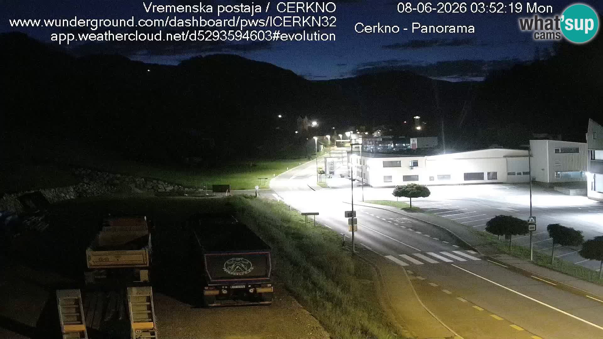Cerkno city entrance Live Webcam