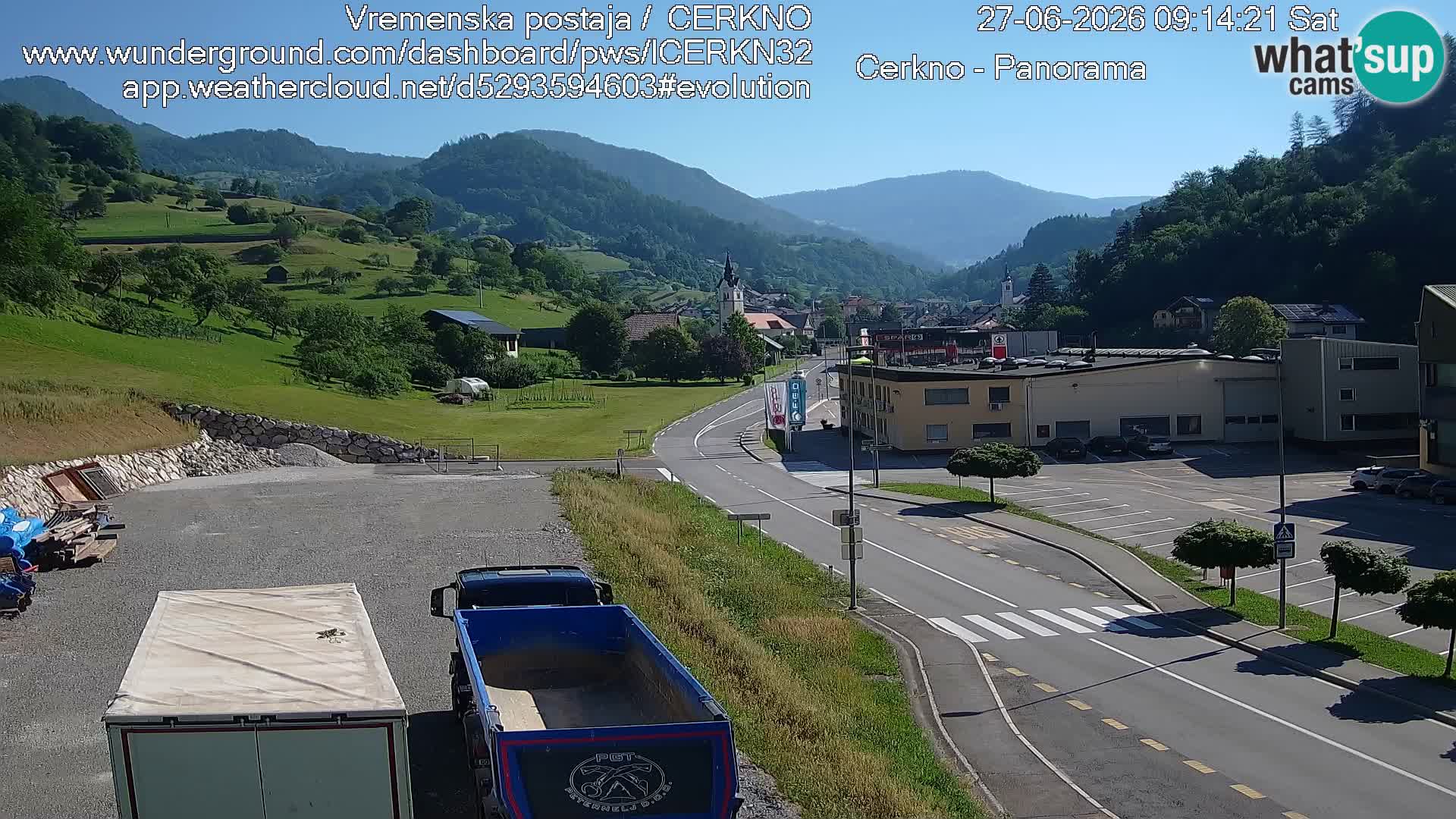 Cerkno ulaz u grad – Kamera uživo
