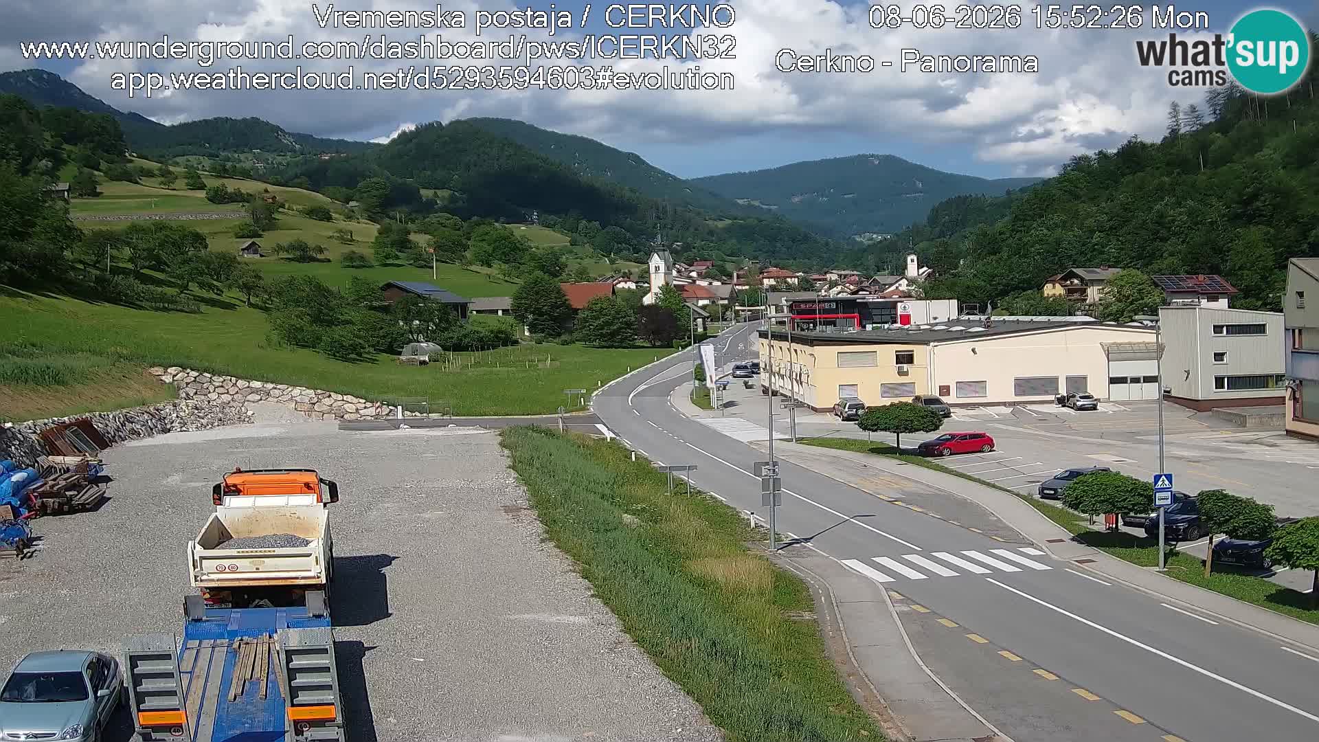 Cerkno Stadteingang Live-Webcam