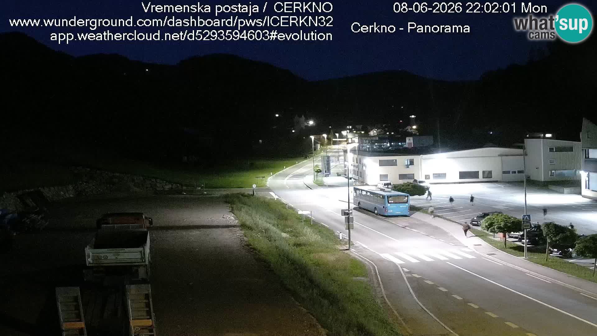 Cerkno city entrance Live Webcam