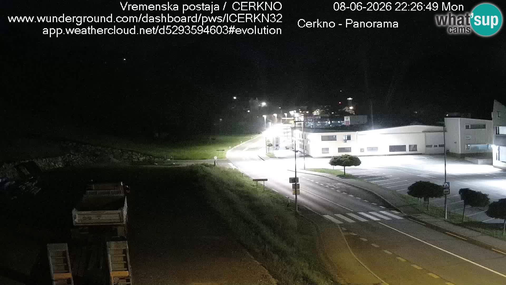 Cerkno city entrance Live Webcam