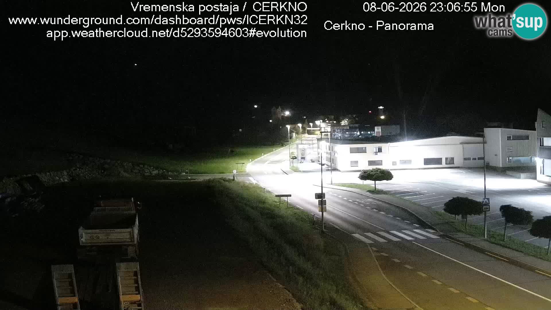 Webcam en direct – Entrée de la ville de Cerkno