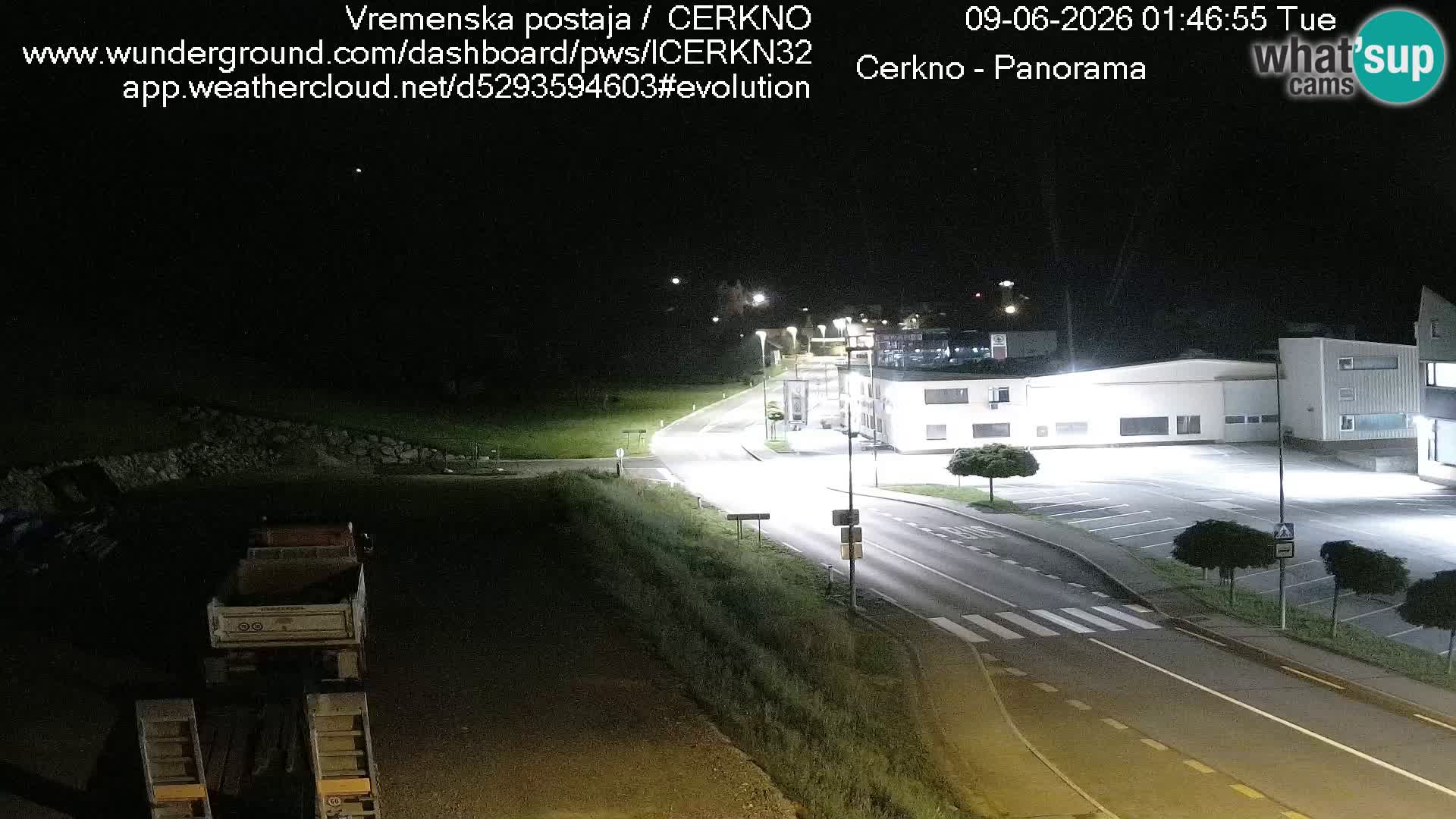 Cerkno city entrance Live Webcam