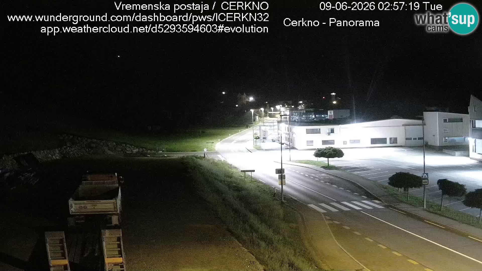 Cerkno city entrance Live Webcam