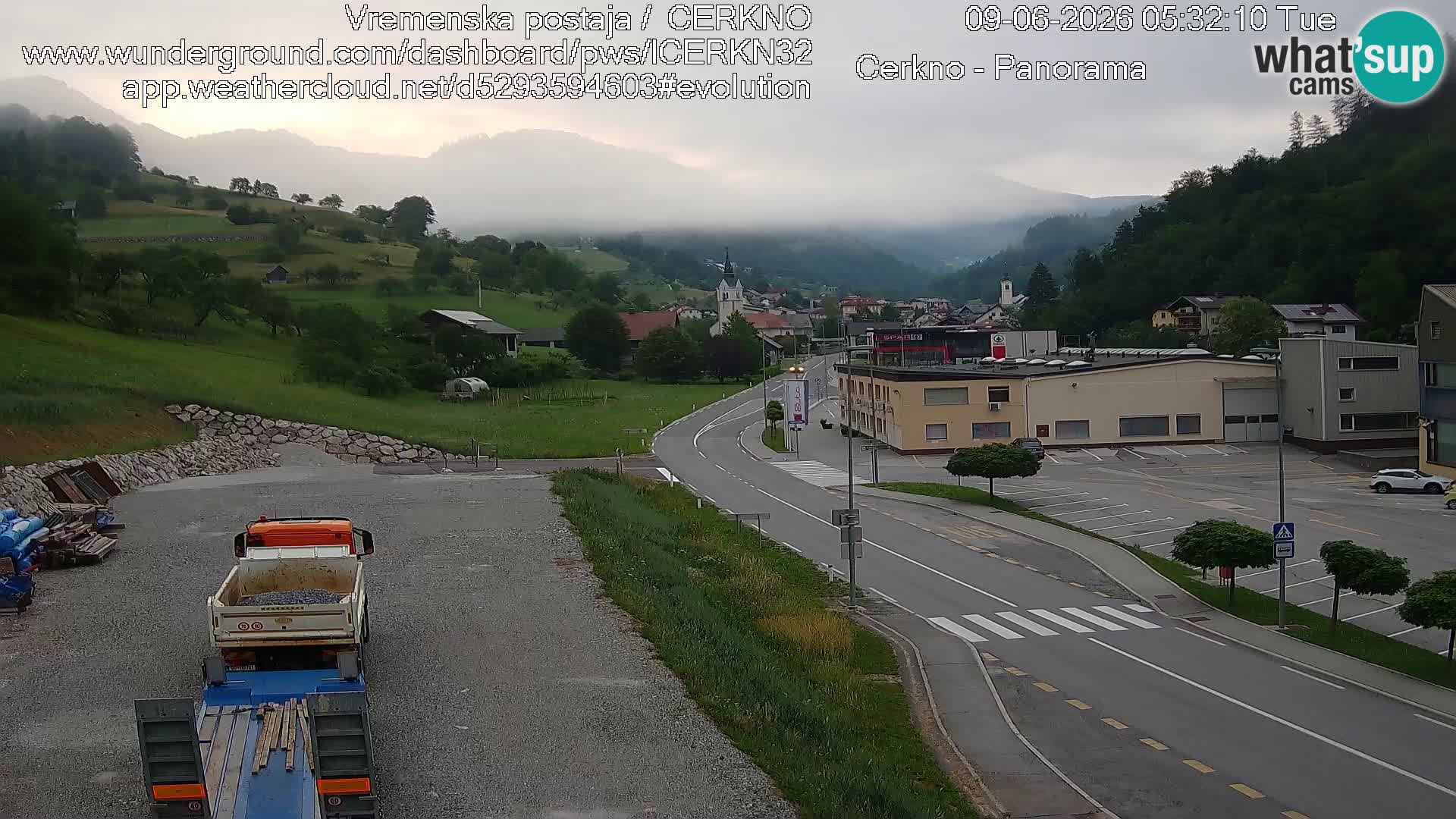 Cerkno ulaz u grad – Kamera uživo
