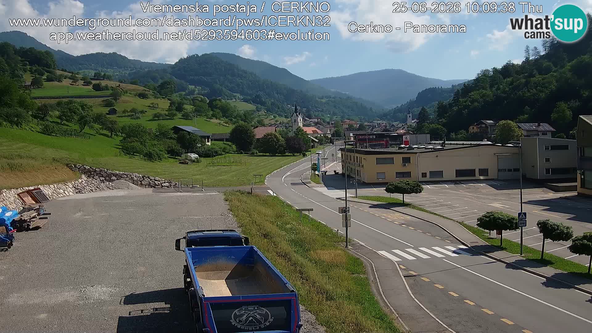 Cerkno ulaz u grad – Kamera uživo