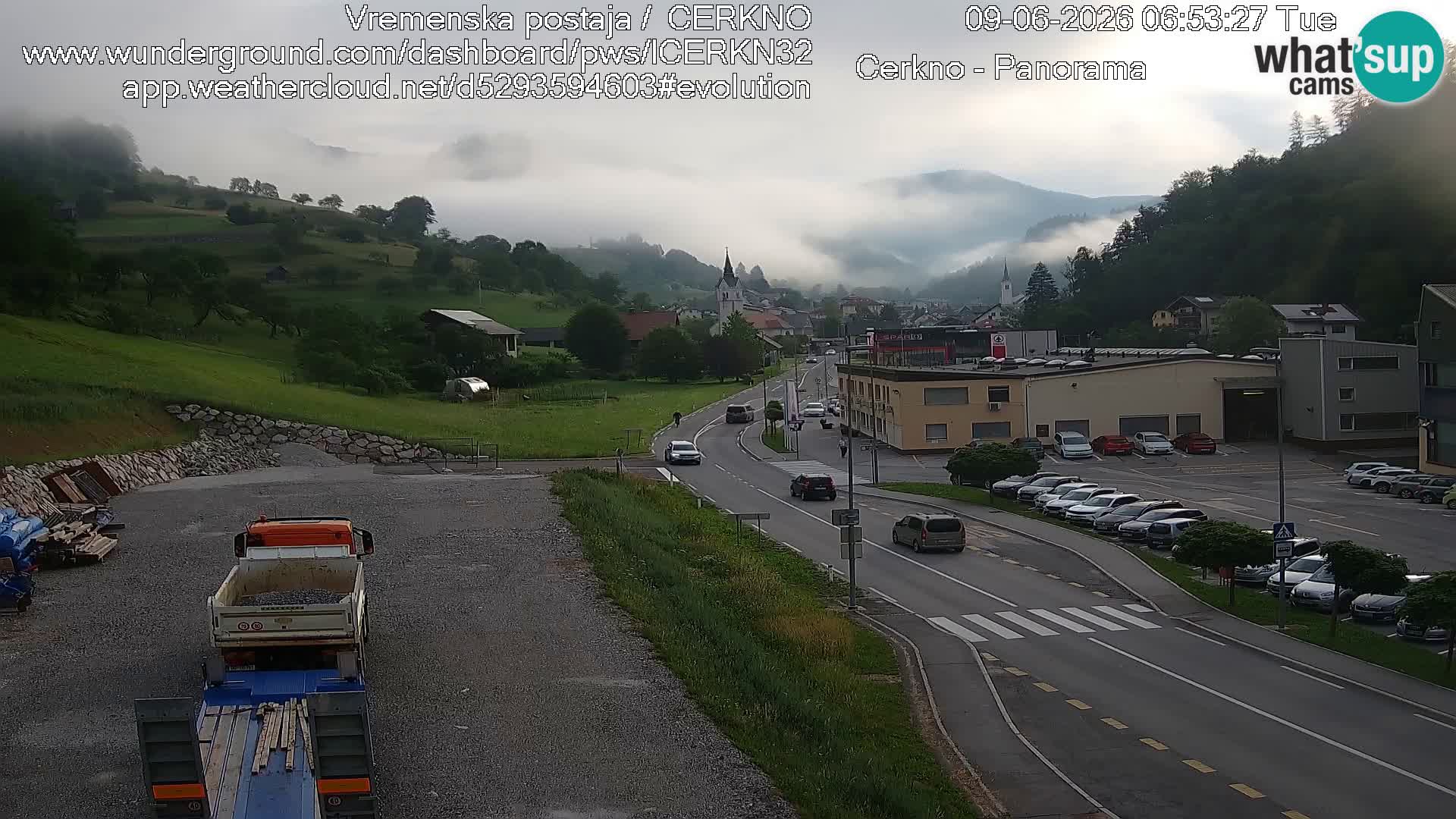 Cerkno ulaz u grad – Kamera uživo