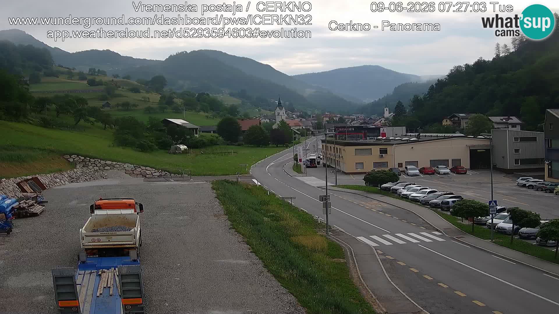 Cerkno Stadteingang Live-Webcam