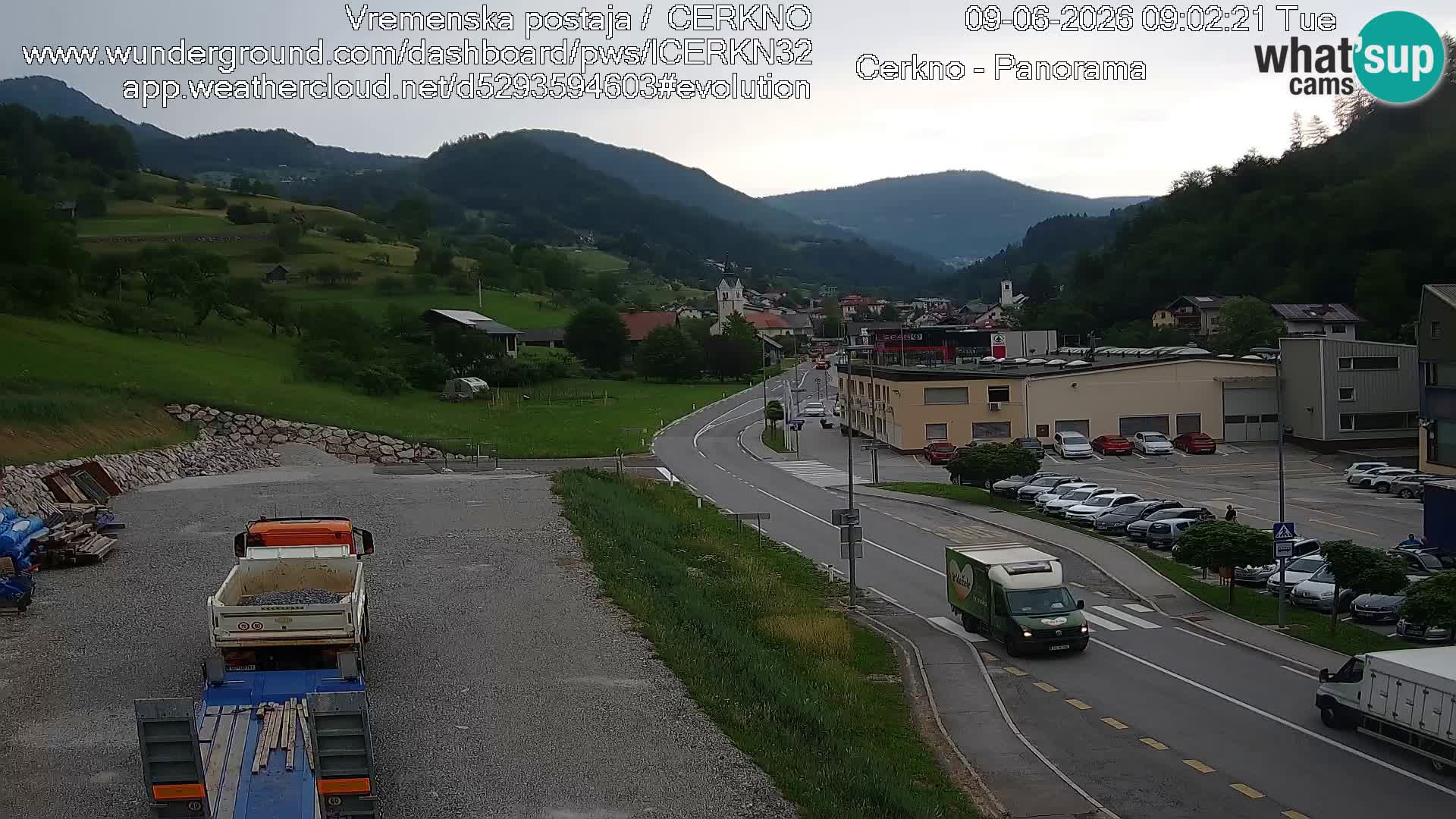 Cerkno ulaz u grad – Kamera uživo