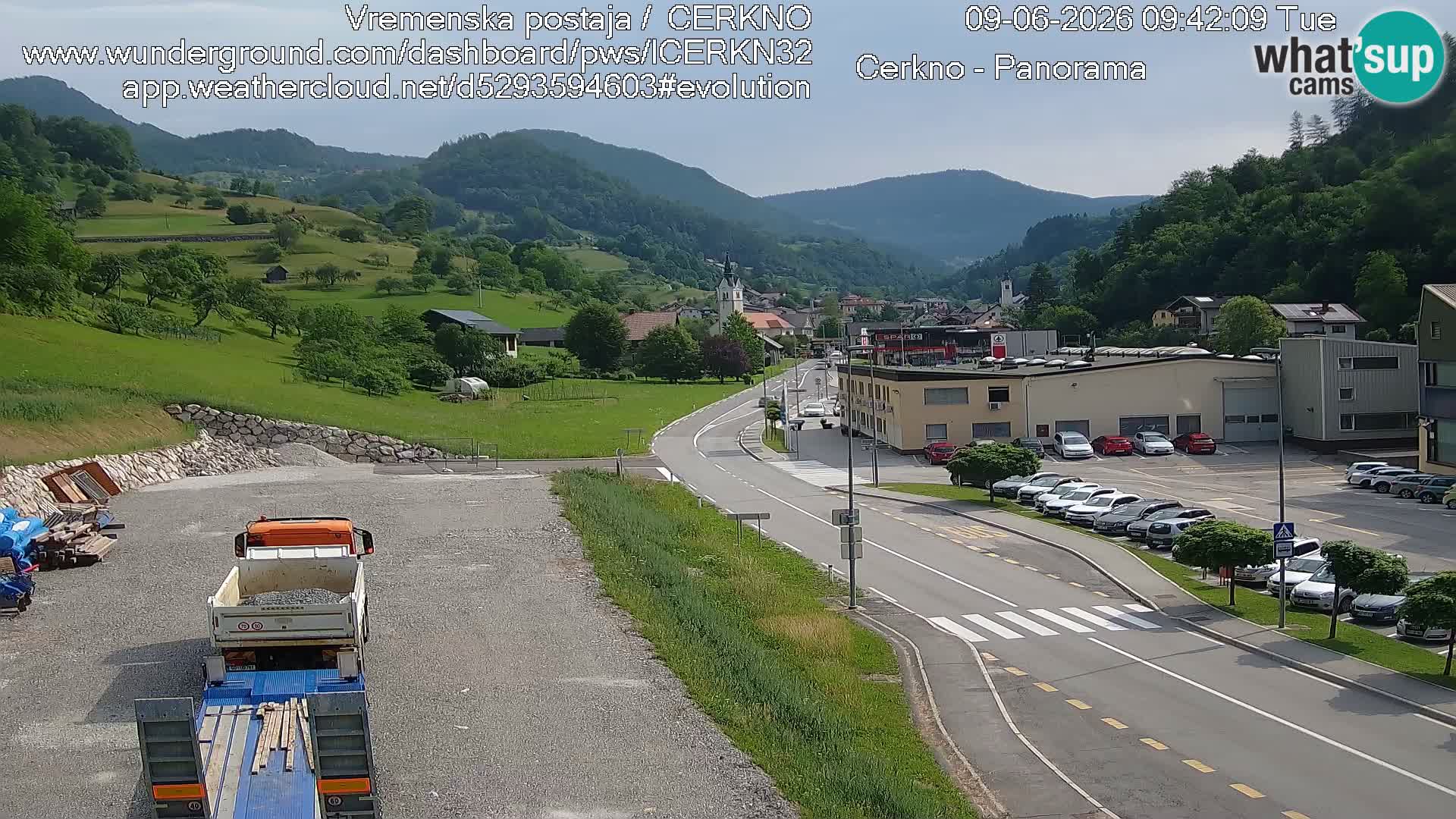 Cerkno ulaz u grad – Kamera uživo