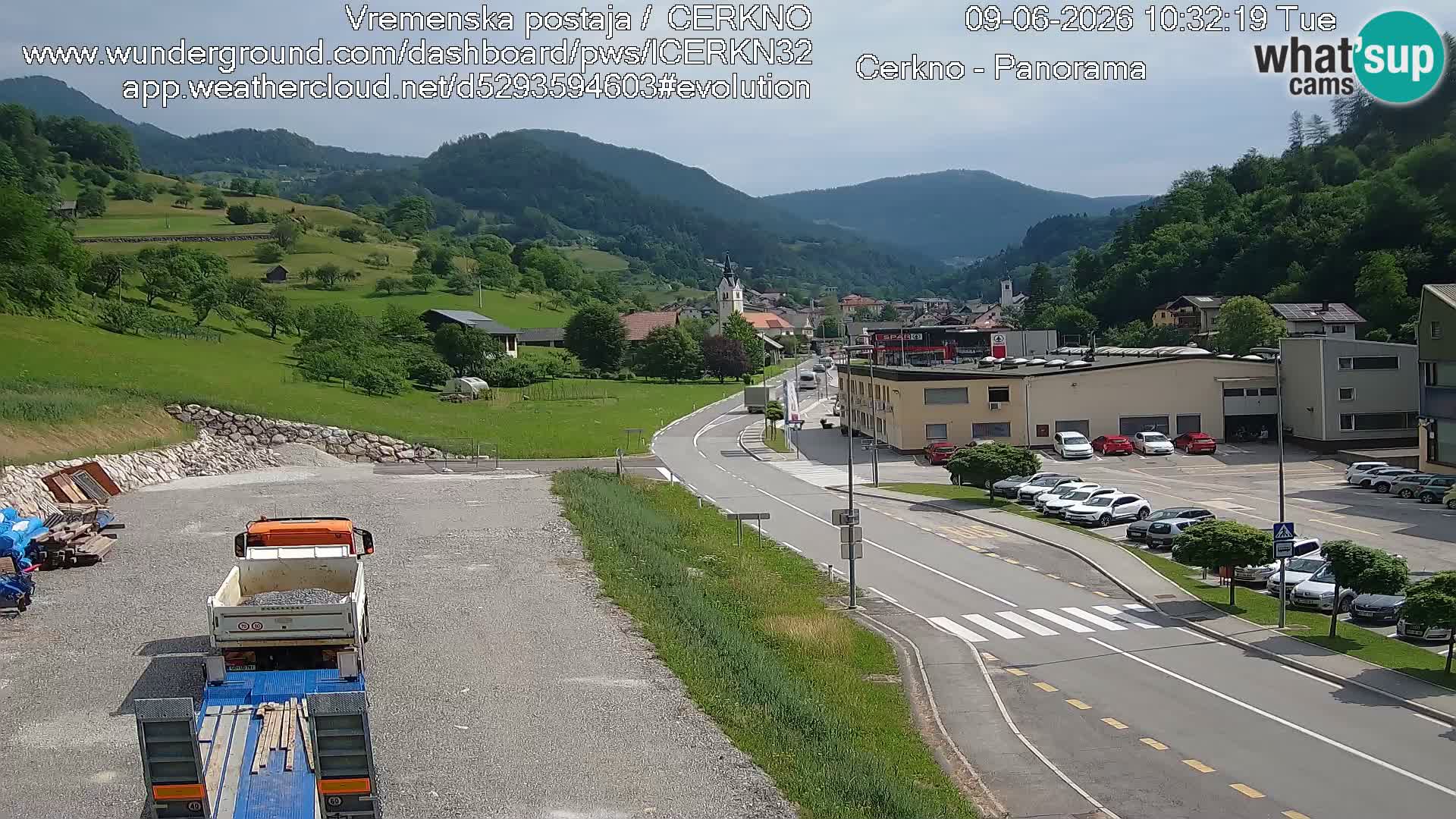 Cerkno ulaz u grad – Kamera uživo