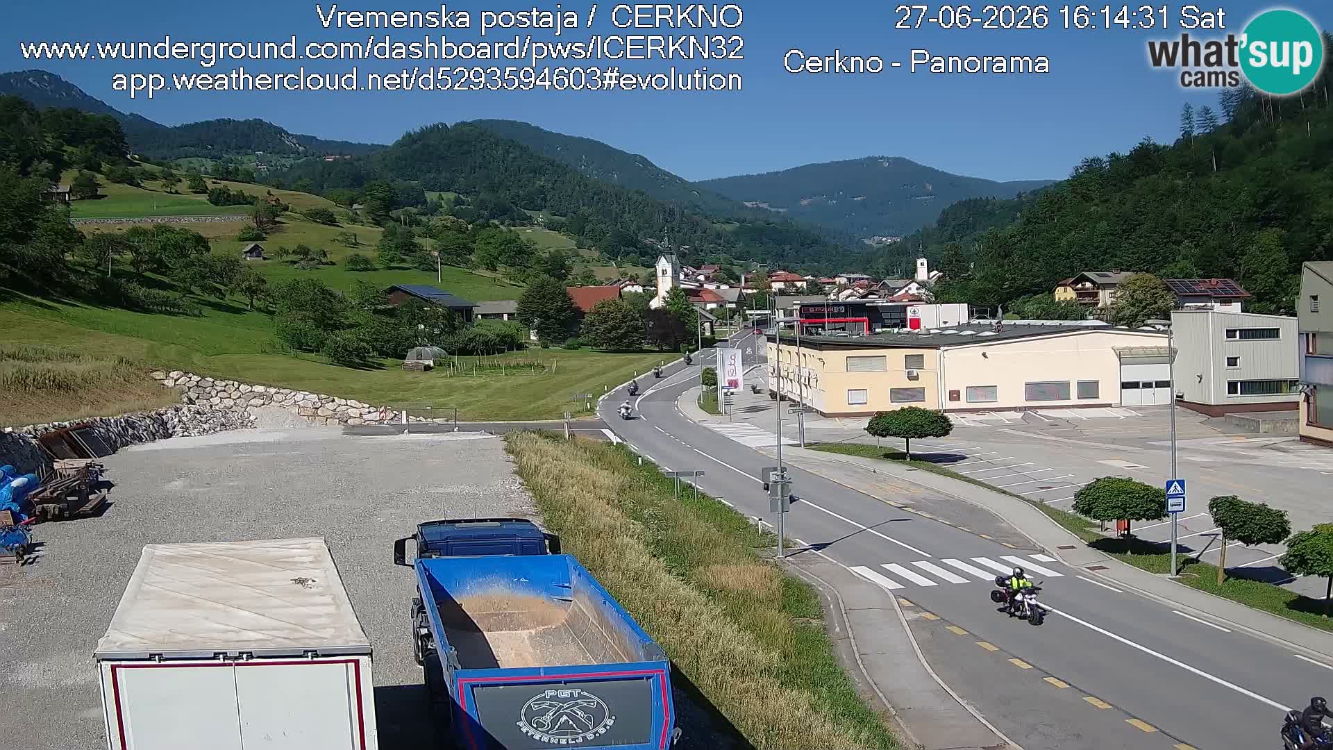 Cerkno ulaz u grad – Kamera uživo